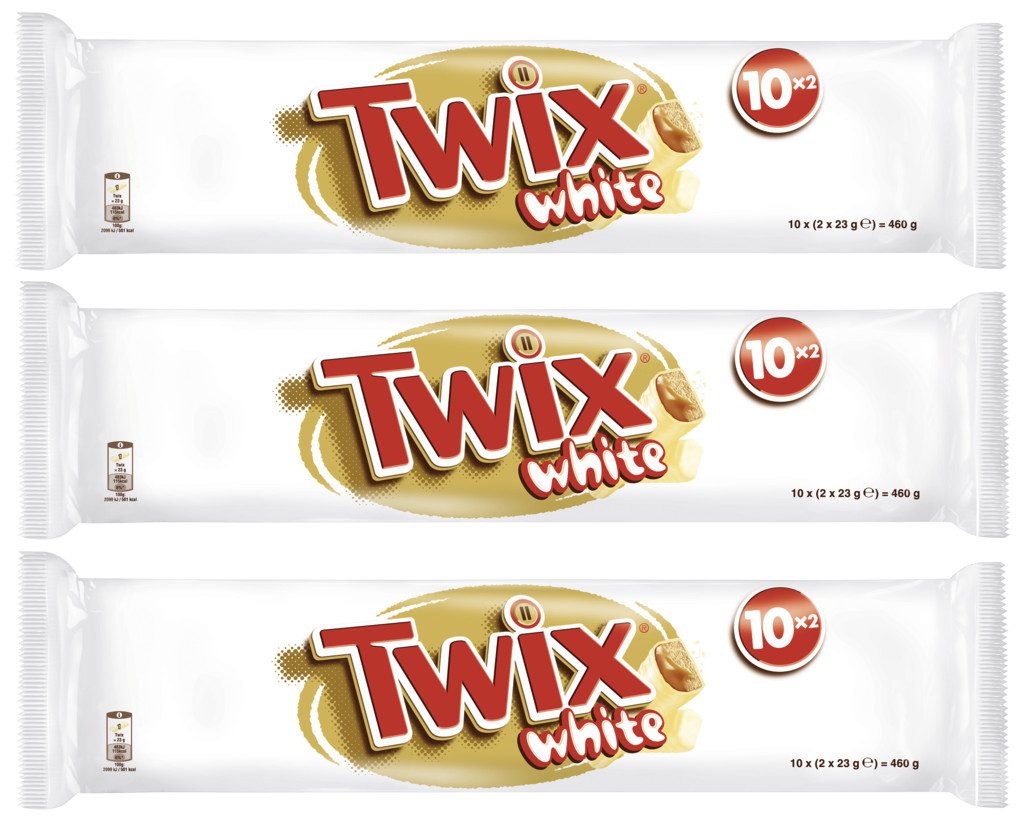 Twix Süßigkeit TWIX White 3x 10x46g (1380g)