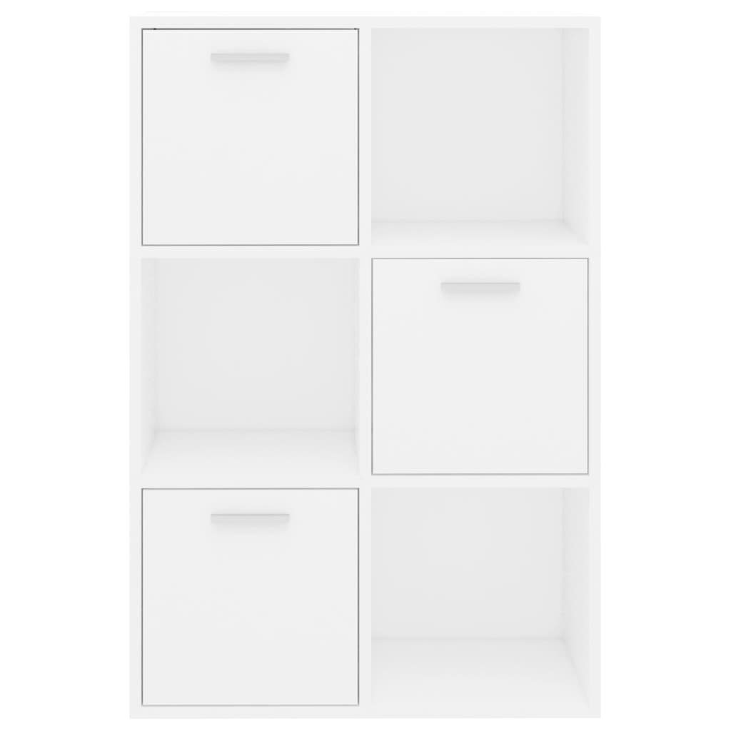 Weiß 1-tlg. 60x29,5x90 Bücherregal Lagerschrank Holzwerkstoff, vidaXL cm