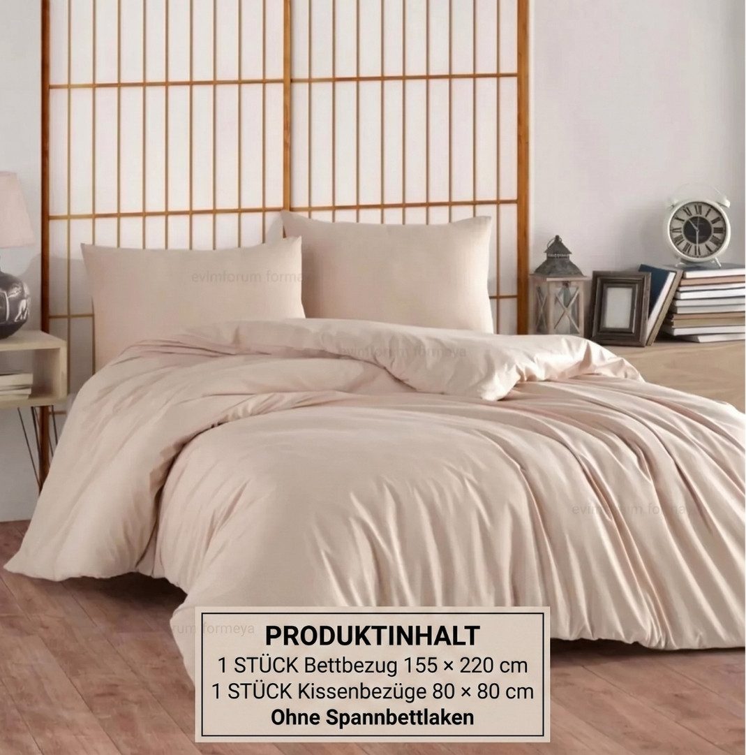 Formeya Bettwäsche Bettwäsche 100% Baumwolle 155x220 cm Einzelbett(ohne Spannbettlaken)