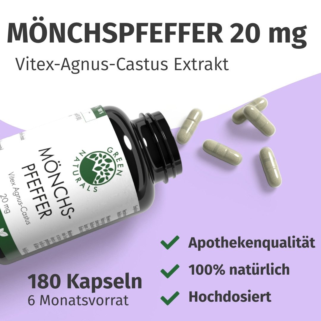 Green Naturals Mönchspfeffer 20 mg hochdosiert KAP, 76.0 g