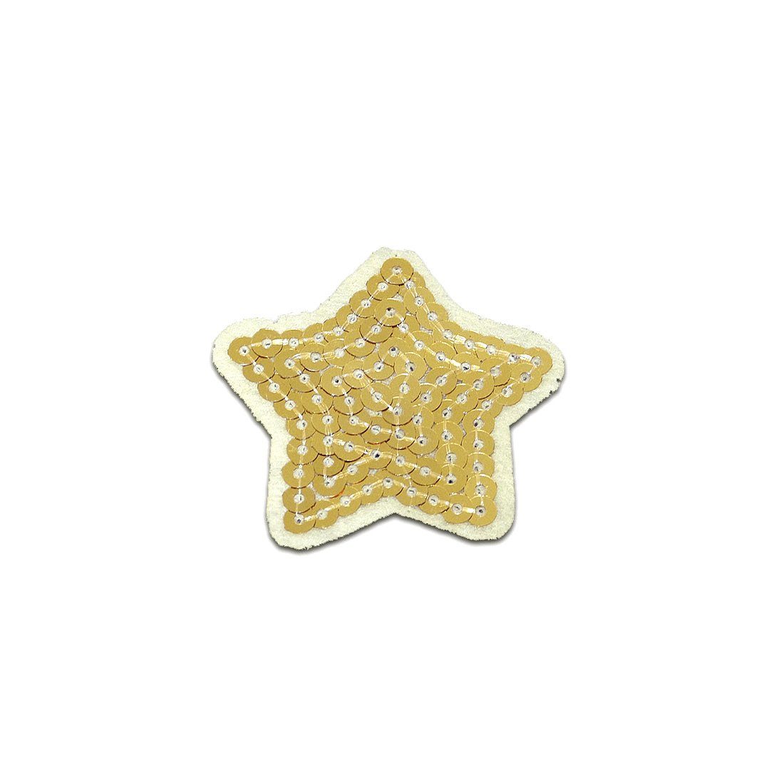 Catch the Patch Aufnäher Bügelbild, Aufbügler, Applikationen, Patches, Flicken, zum aufbügeln, Kunststoff, Stern mit Pailletten - Größe: 5,1 x 5 cm