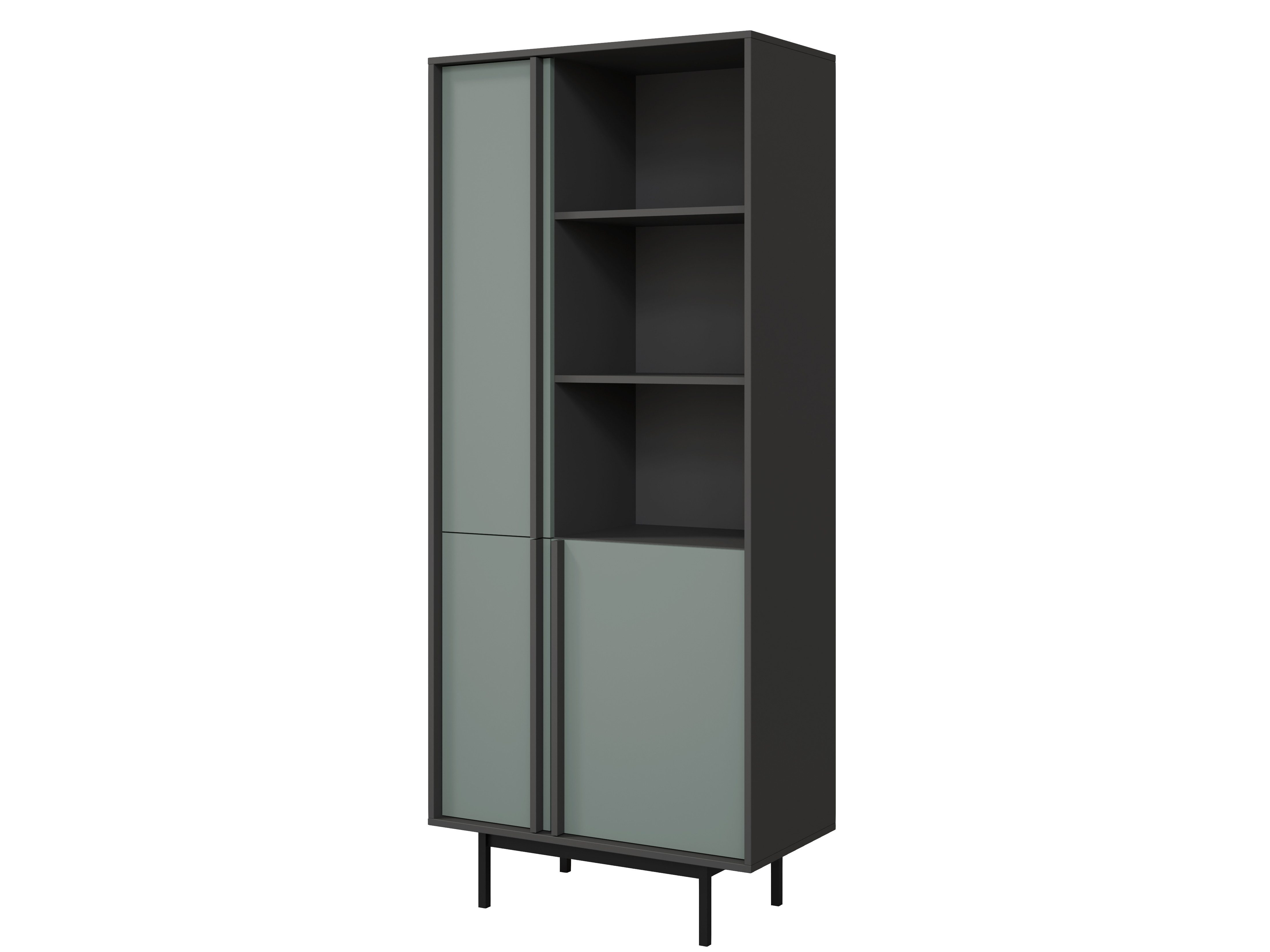 Compleo Bücherregal mit 3 Türen, Elegant design, Breite: 83 cm MATLS, Küchenregal