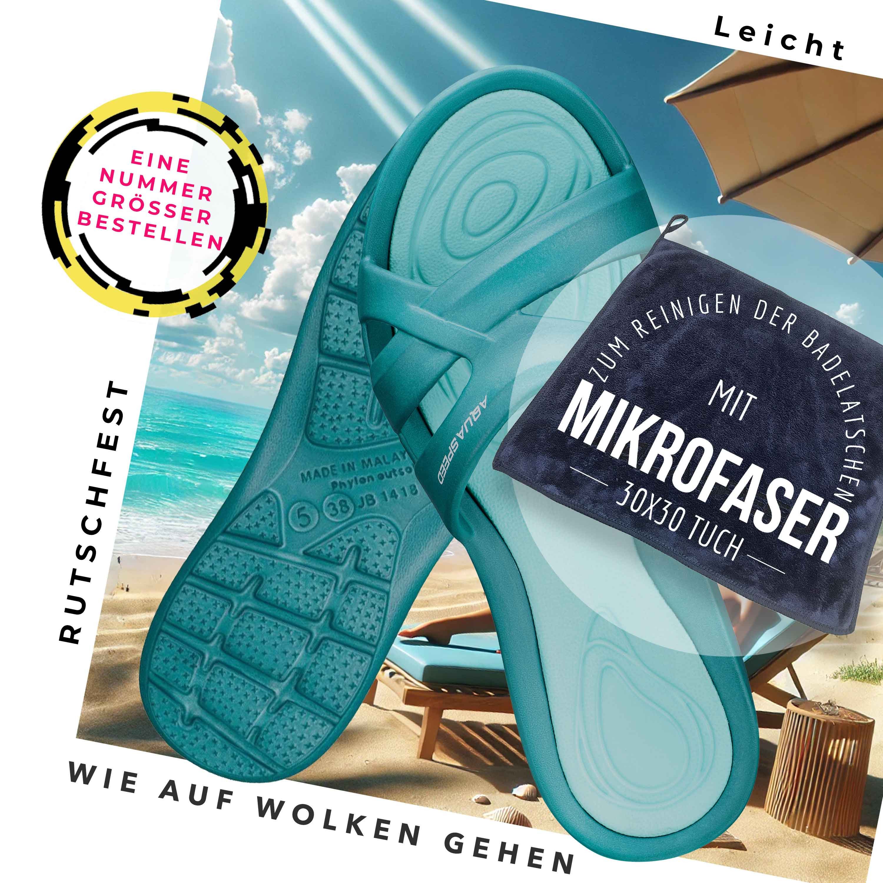 Aqua Speed Bade- & Freizeitschuh mit Wellnesscharakter Gr. 40 Badepantolett günstig online kaufen