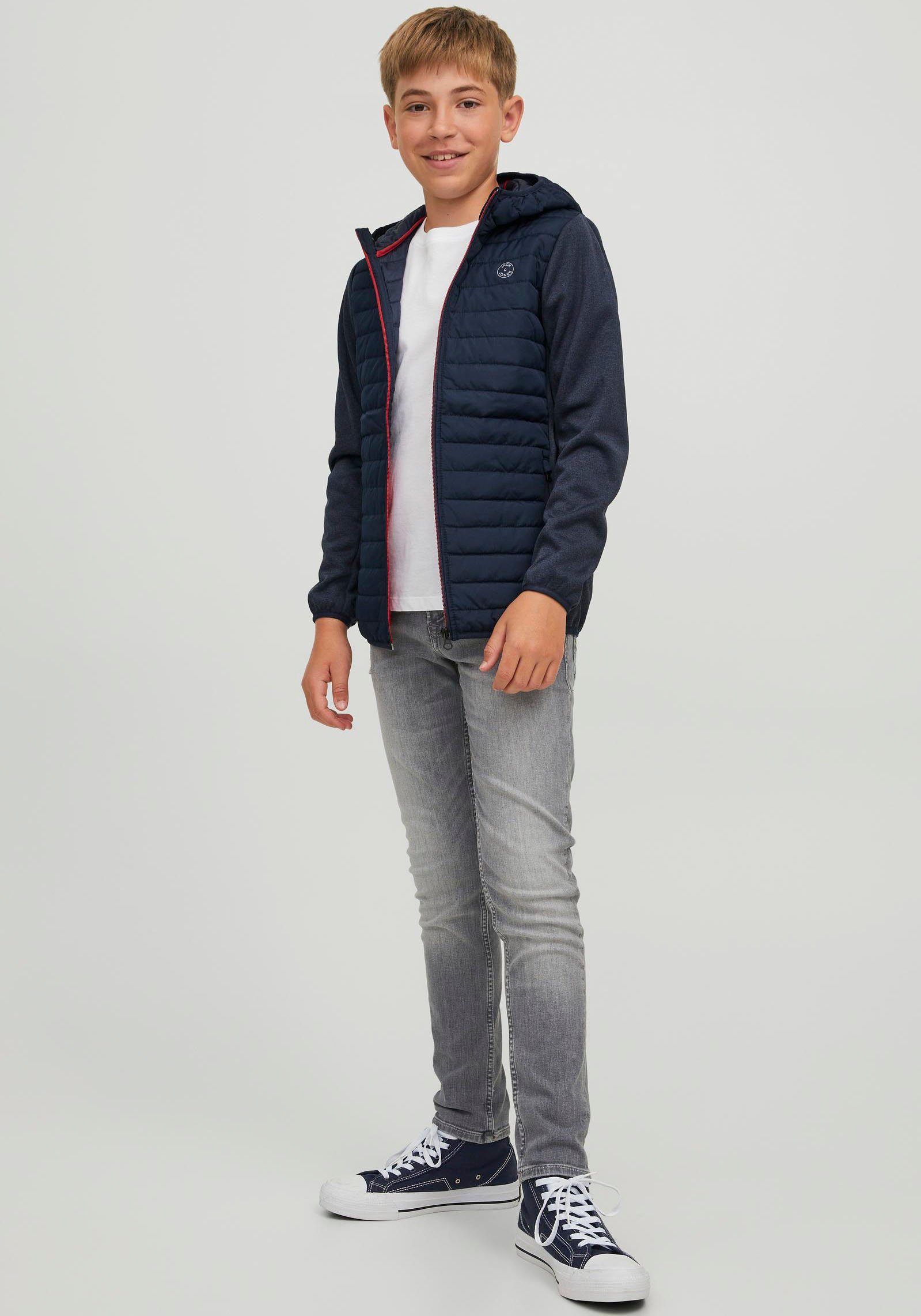 Jack & Jones Junior Steppjacke JJEMULTI wärmt, winddicht, wasserdicht, gesteppt Farbeinsatz, modisch, regular fit, Kapuze – Bild 5 von 5