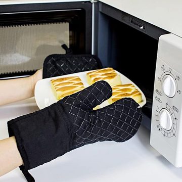 Juoungle Topfhandschuhe Ofenhandschuhe Topflappen Handschuh Backhandschuhe Kochhandschuhe