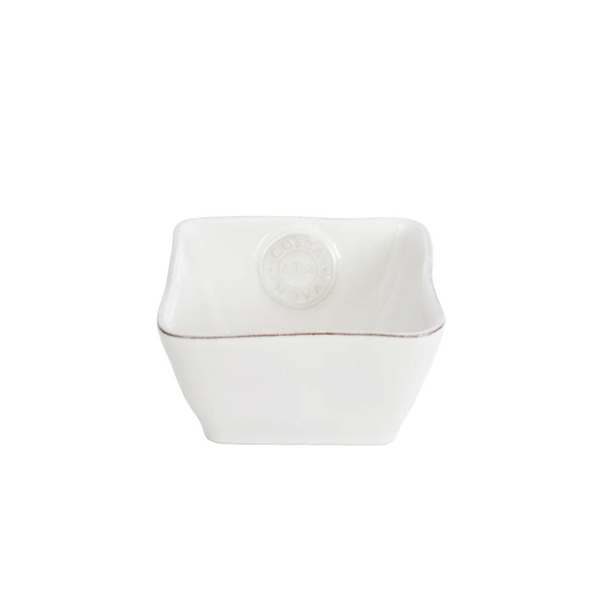 Costa Nova Snackschale Nova Weiß, Costa Nova, 11,2 x 11,2 cm 33,5 cl, Keramik, (1-tlg), Quadratisch