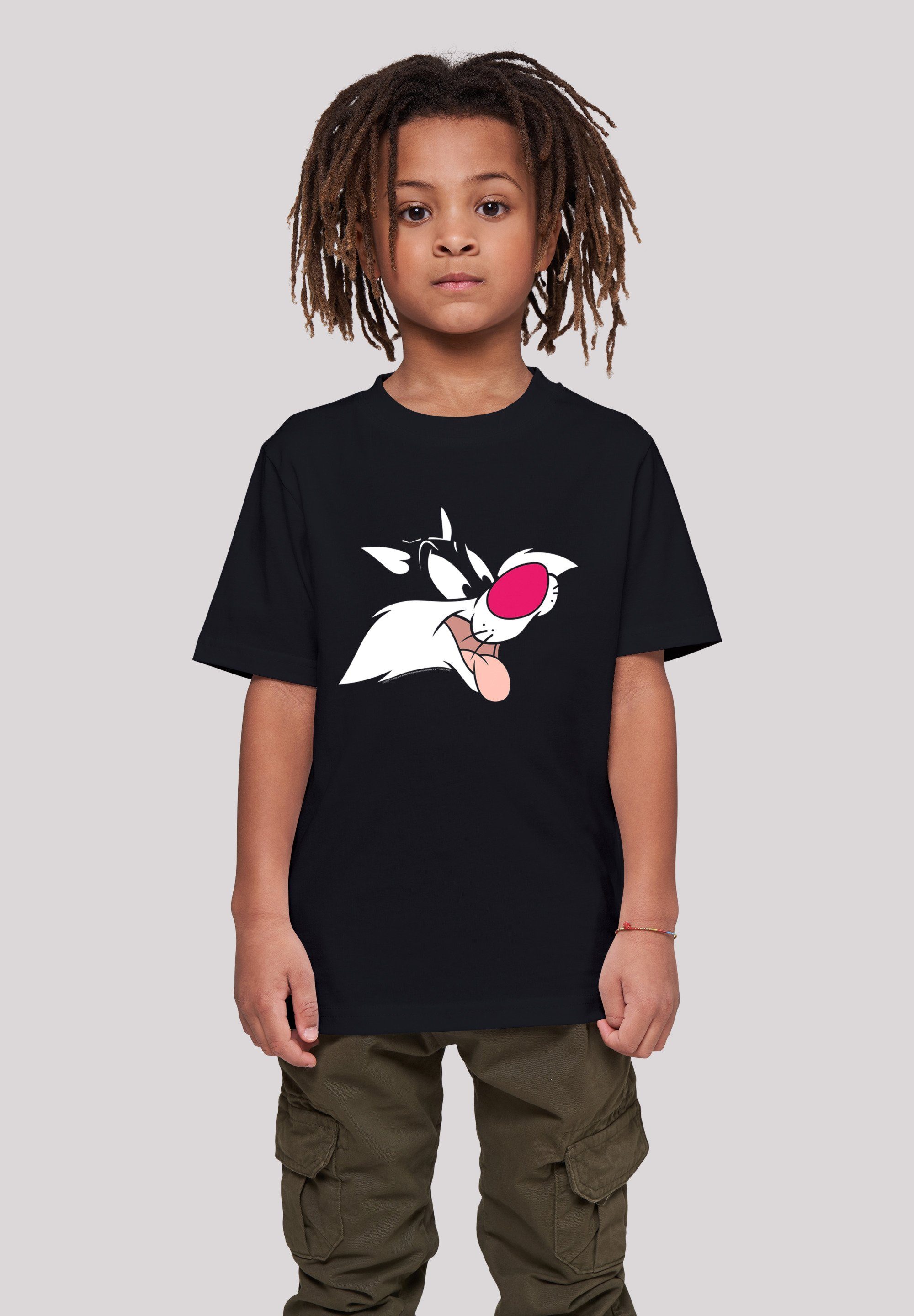 Tunes Kids Sylvester Tee Kurzarmshirt (1-tlg) Basic with Looney F4NT4STIC Kinder