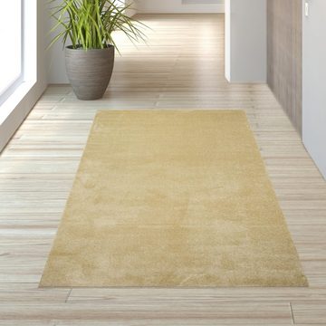 Teppich Teppich Unidesign in Gold, TeppichHome24, rechteckig