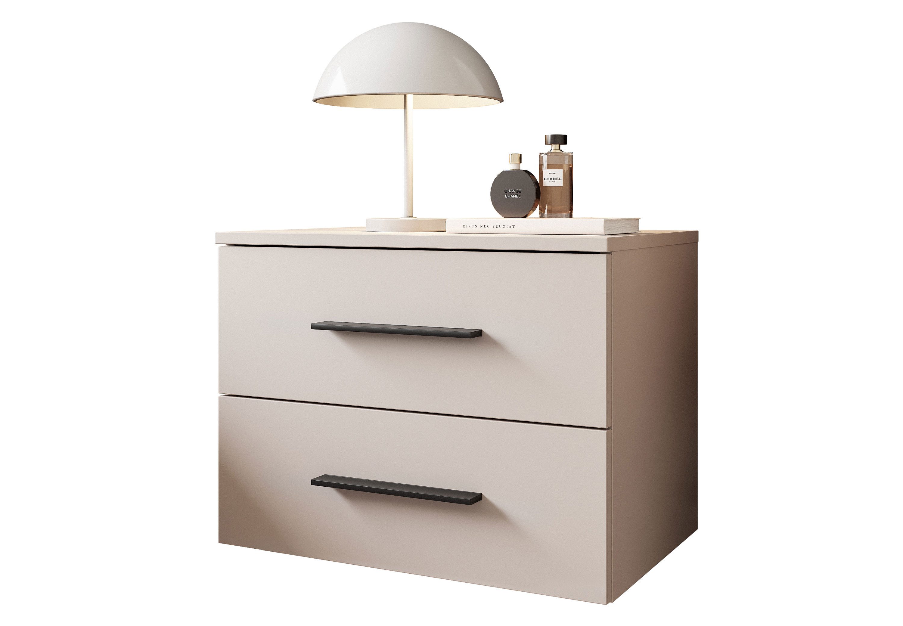 Lookway Nachttisch LINA 2S Kaschmir Hängender Nachttisch mit LED-Beleuchtun günstig online kaufen