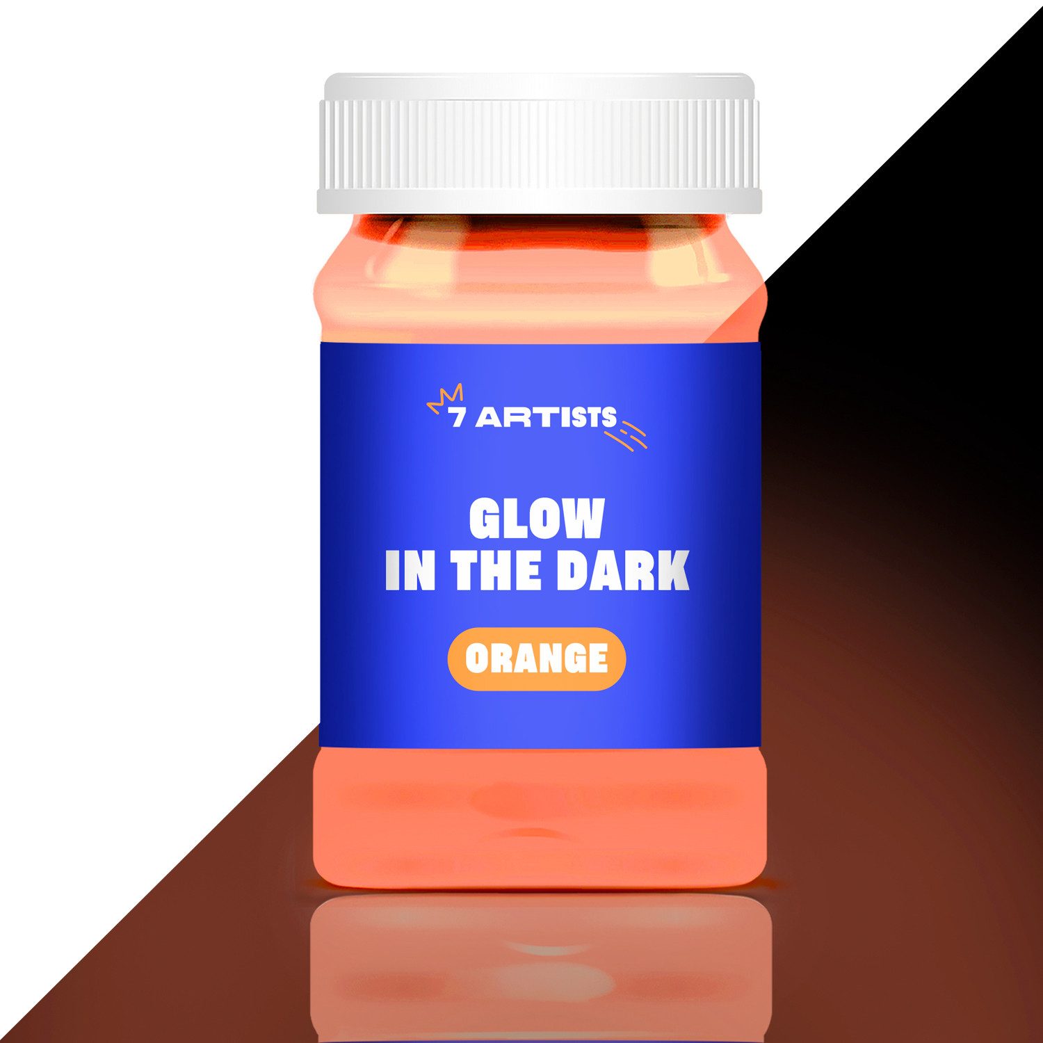 7 Artists Acrylfarbe 7 Artists Fluoreszierende Acrylfarbe Neon, Nachtleuchtende Farbe