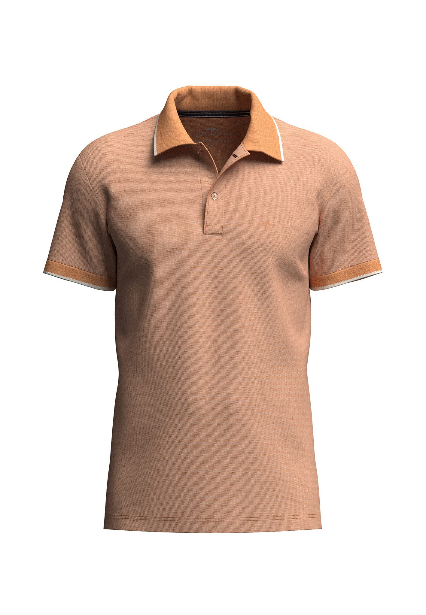 Poloshirt FYNCH-HATTON Polo-Shirt in Großen Größen ? 100 % Baumwolle ? Apricot