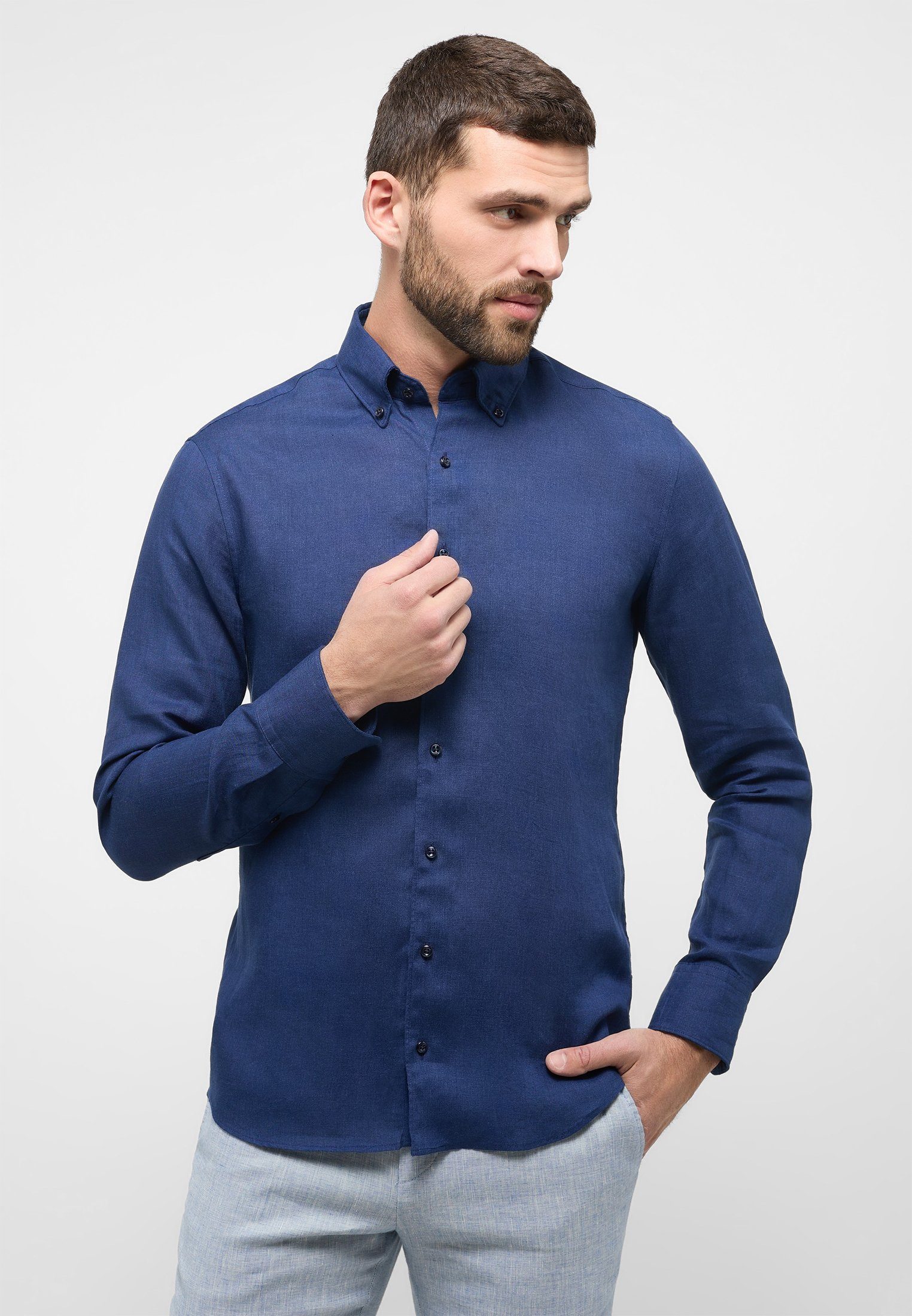 Eterna Langarmhemd SLIM FIT EASY IRON günstig online kaufen