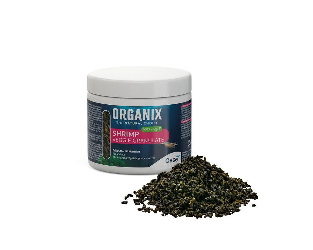 Fisch-Futterspender Oase ORGANIX Shrimp Veggie Granulate 175 ml- vegetarisches Garnelenfut