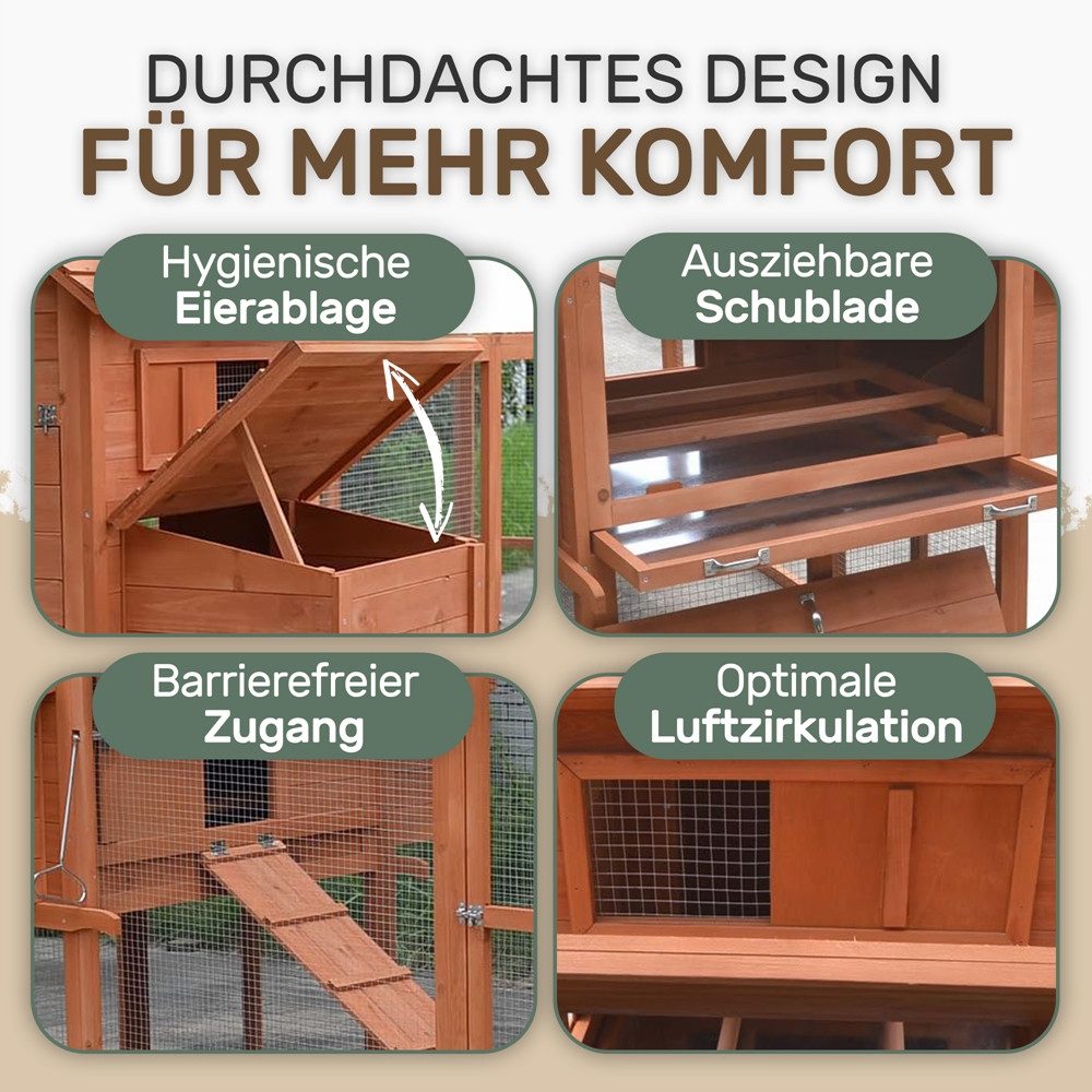 Melko Hühnerstall Geflügelstall Hasenstall Kaninchenkäfig Hühnerhaus günstig online kaufen