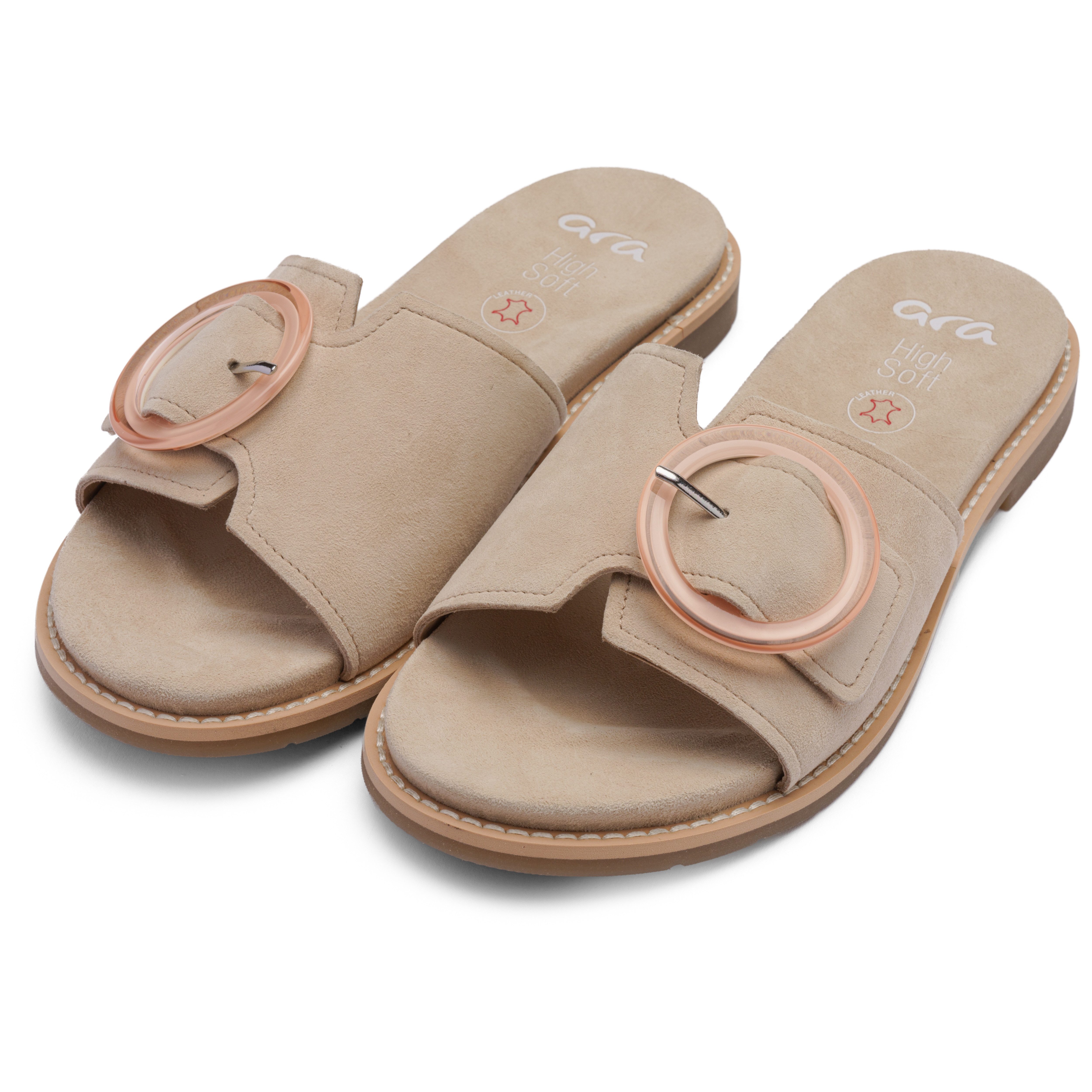 Ara ELBA Pantolette Sommerschuh, Schlupfschuh mit Zierschnalle, in Weite G günstig online kaufen