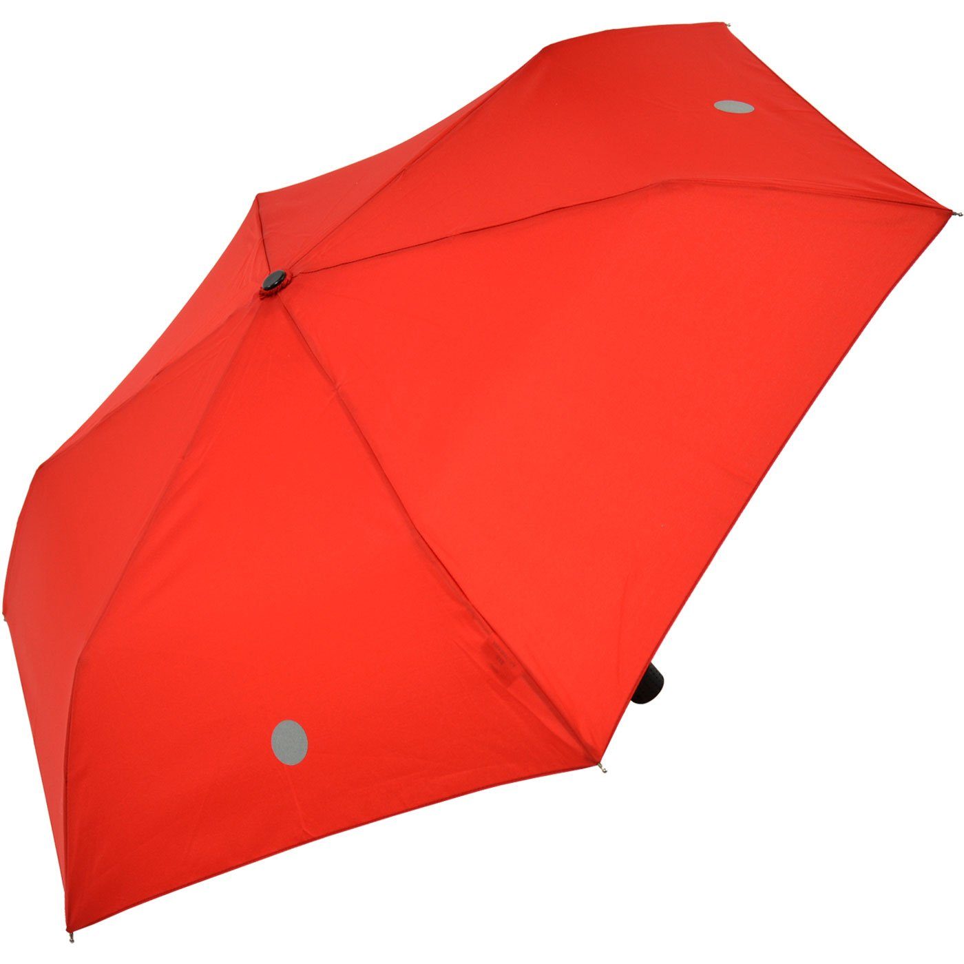 Taschenregenschirm kleiner, Aufdrucken mit reflektierenden rot Havanna leichter Kids Reflex, doppler® Super-Mini Kinderschirm