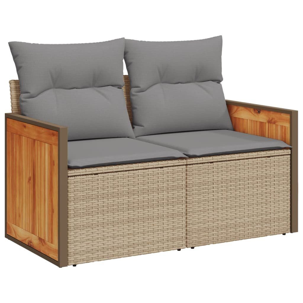 vidaXL Loungesofa Gartensofa mit Kissen 2-Sitzer günstig online kaufen