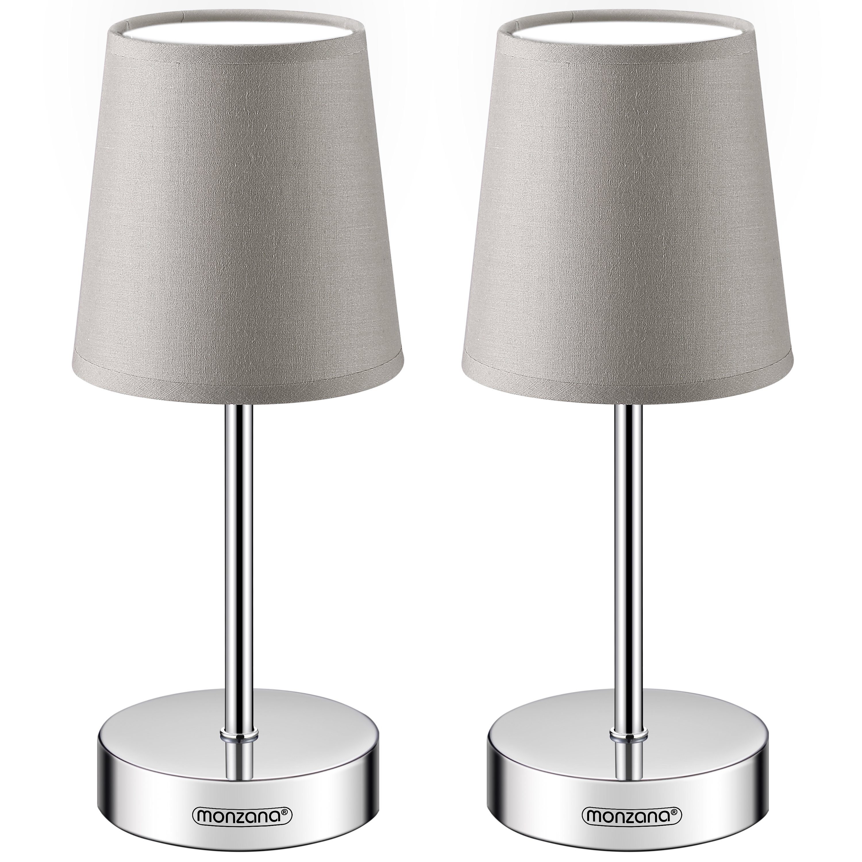 monzana Tischleuchte, Taupe 2er Set, 2er günstig online kaufen