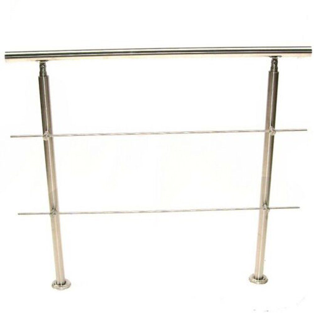 Apex Treppengeländer Edelstahl Treppengeländer 160 Handlauf Geländer Balkongeländer 2 57214, 160 cm Länge