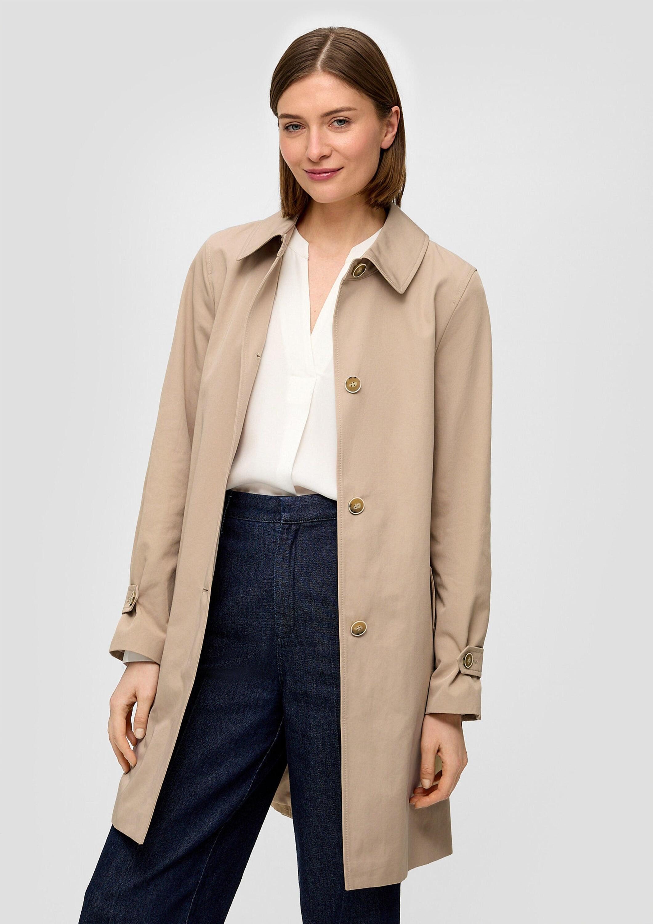 s.Oliver Trenchcoat Outdoor-Jacke Mantel mit Bindegürtel