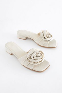 Next Forever-Komfort® Pantoletten mit Blumenverzierung Pantolette (1-tlg)