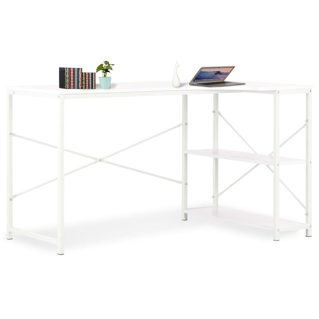 furnicato Schreibtisch Computertisch Weiß 120x72x70 cm