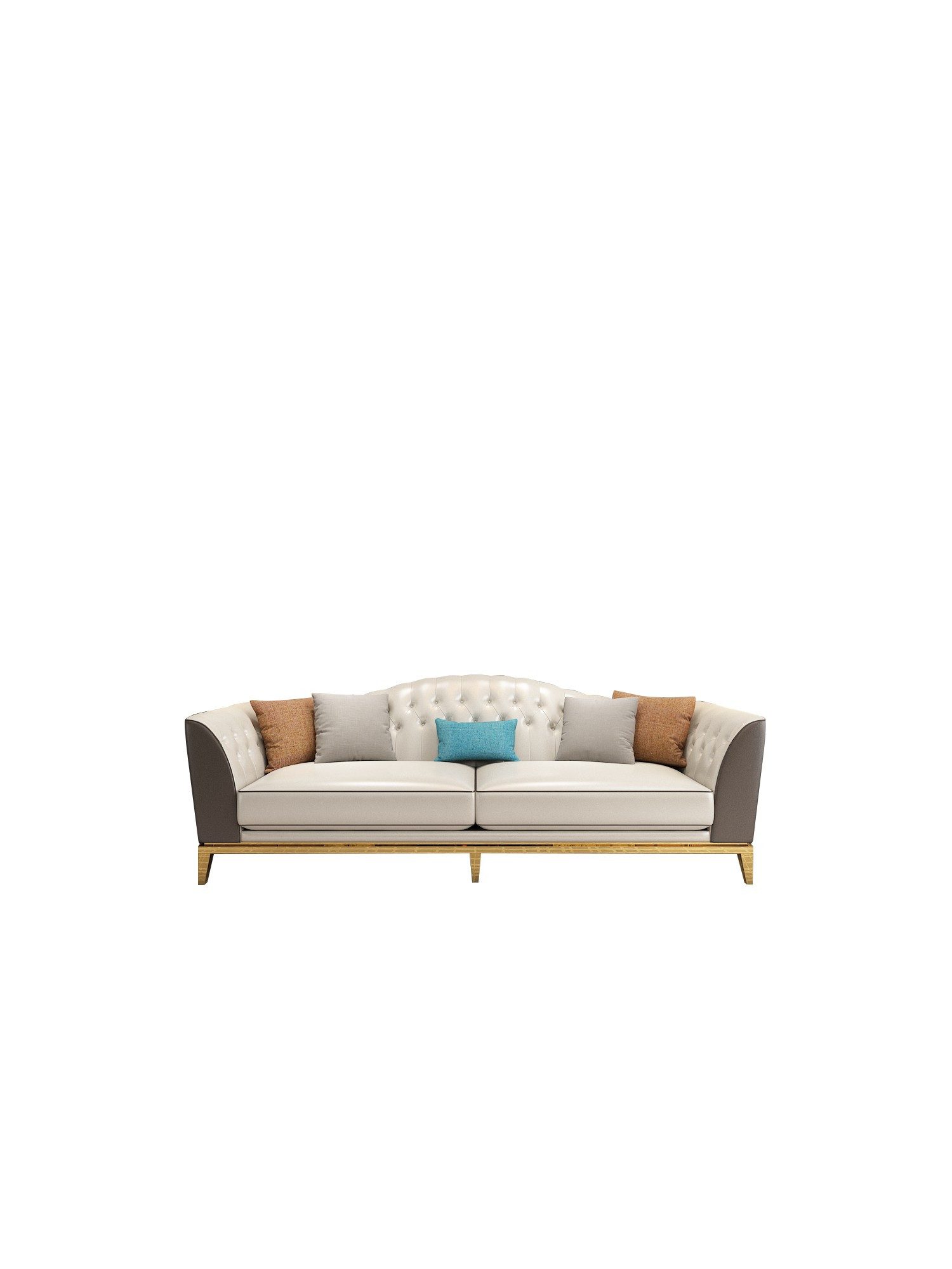 JVmoebel Chesterfield-Sofa Edelstahl Sofa im Chesterfield-Stil mit hochwertigem Lederbezug, Set, Made in Europa