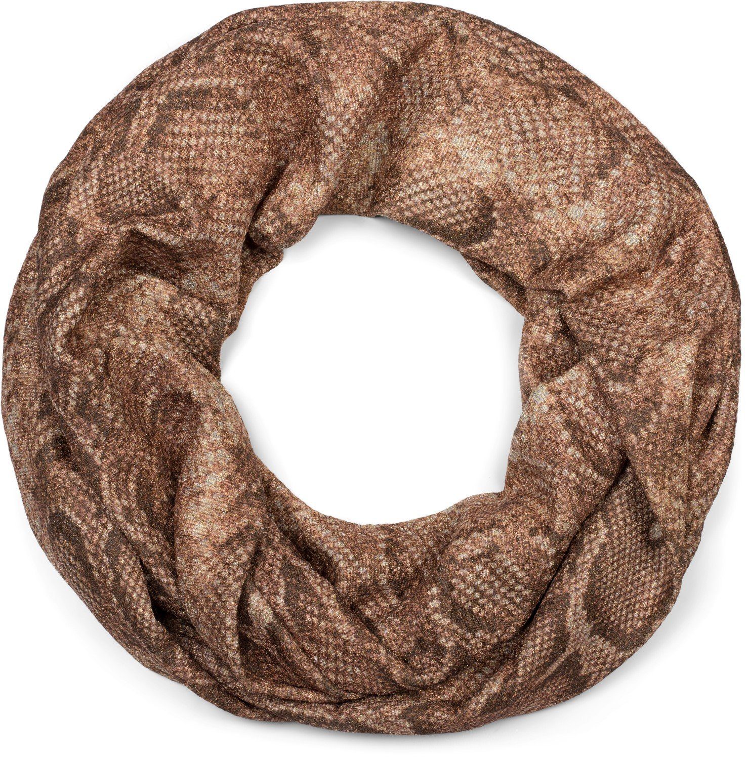 Loop Loop Schal Glitzer Schlangen Muster
