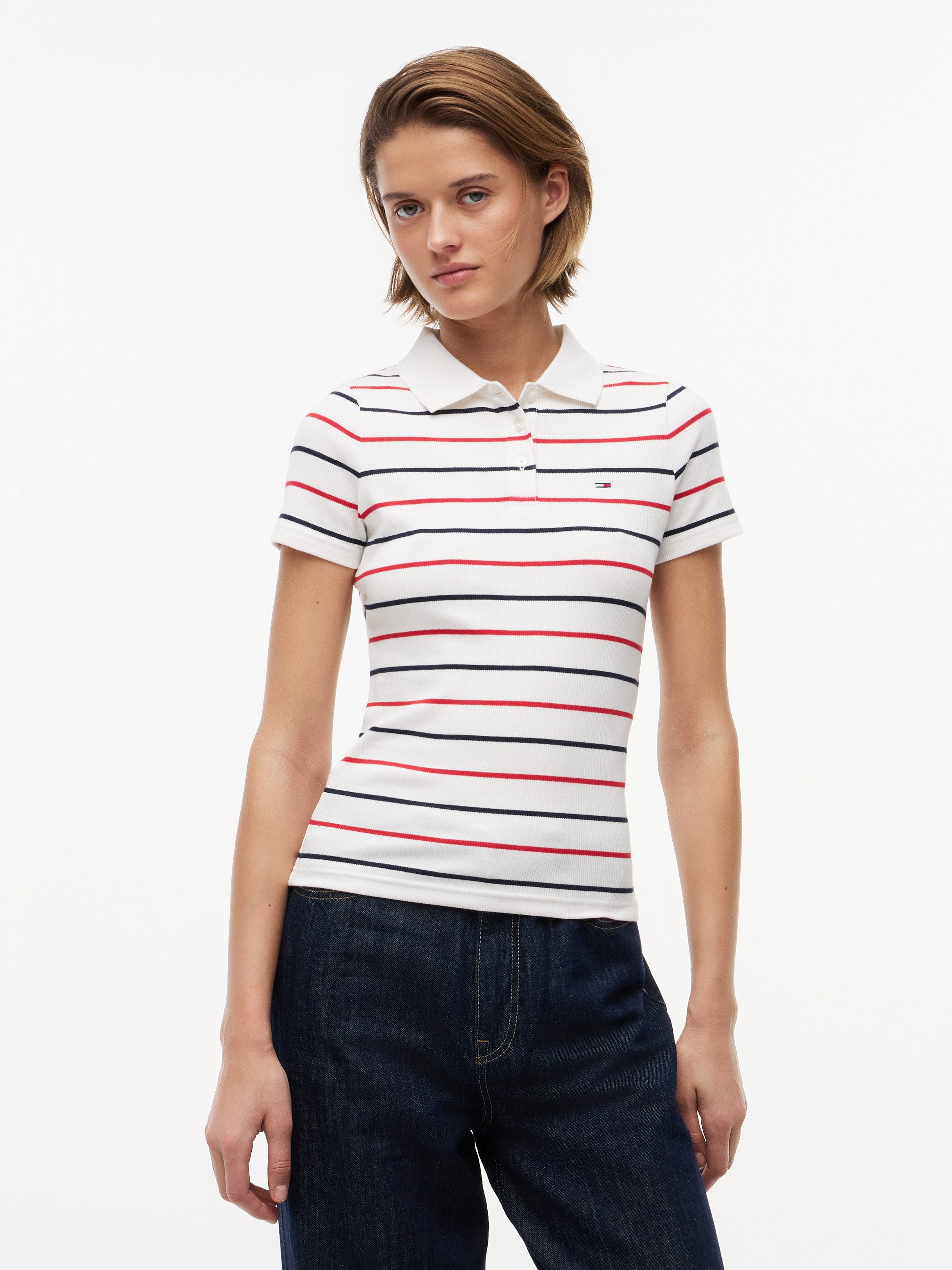 Poloshirt TJW SLIM RIB SS POLO