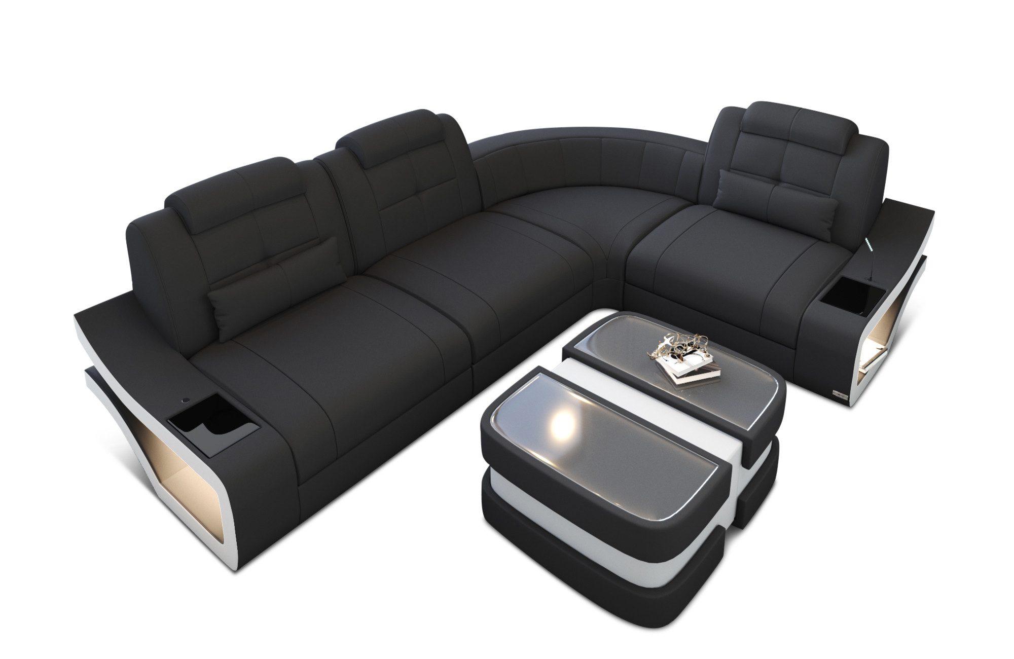 Sofa Dreams Ecksofa Polster Stoff Couch Sofa Elena L Form M Stoffsofa Mikrofaser