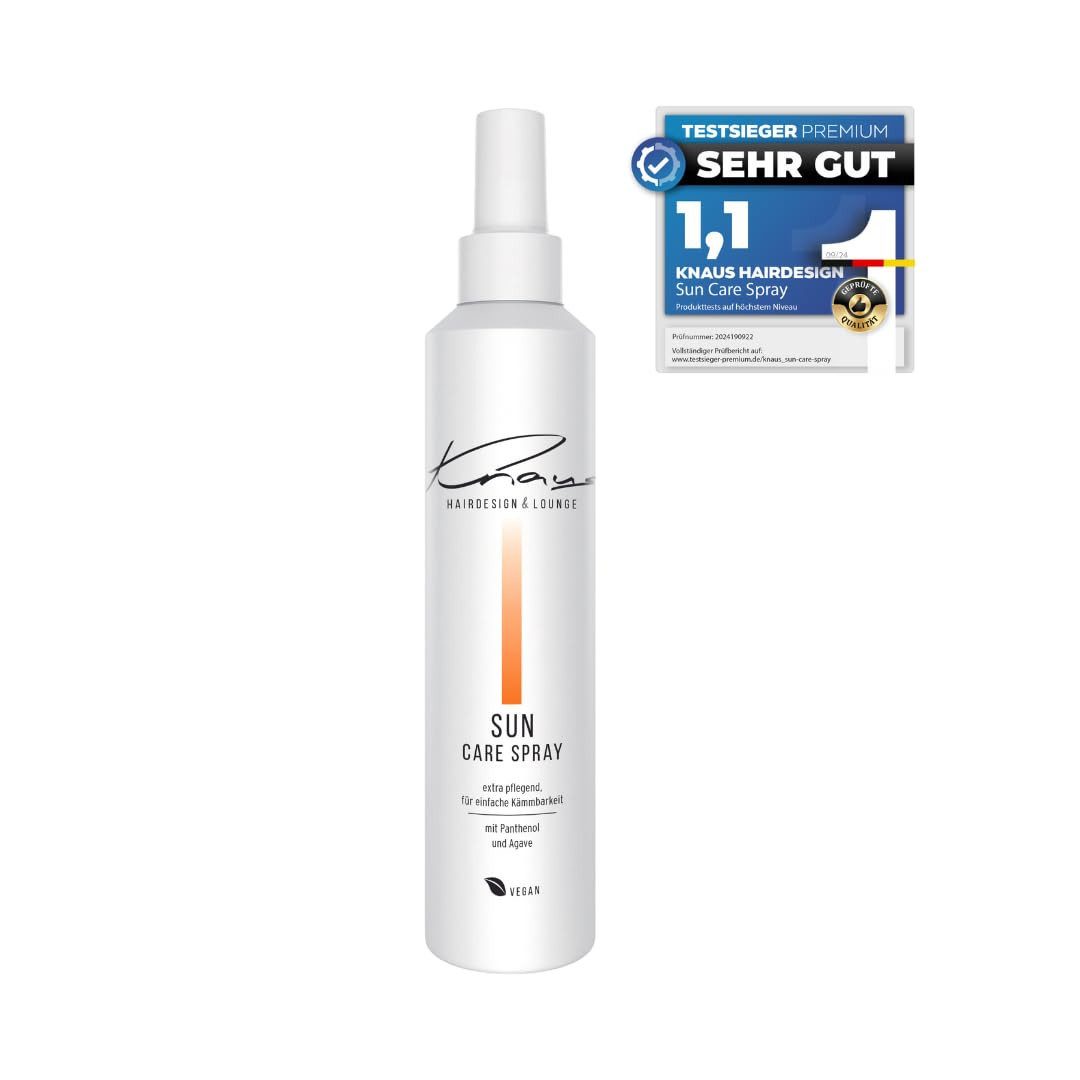 Knaus Hairdesign Haarpflege-Spray SUN Care 2-Phasen Schutz Leave-in Spray mit UV-Schutz, gegen Chlor und Salzwasser & Agave