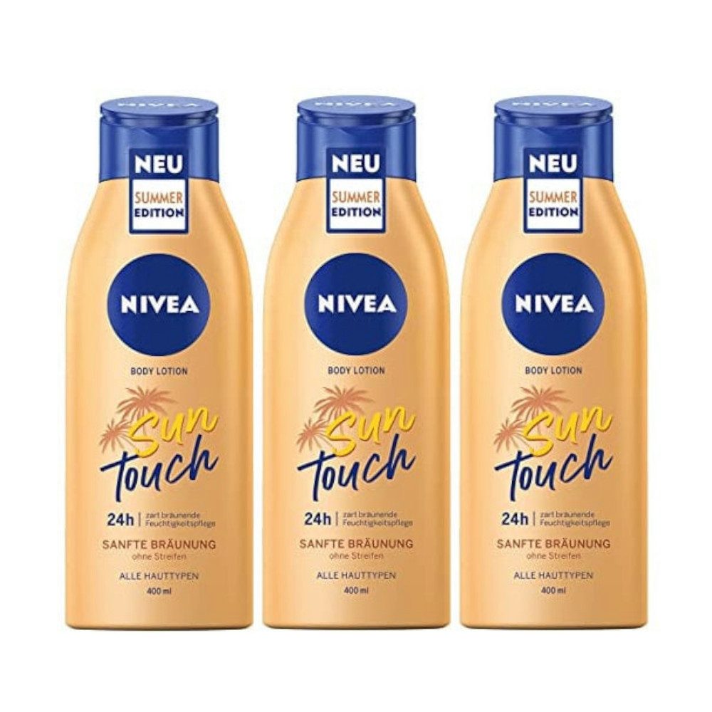 Bodylotion Sun Touch Body Lotion Sanfte Bräunung 3x 400 ml
