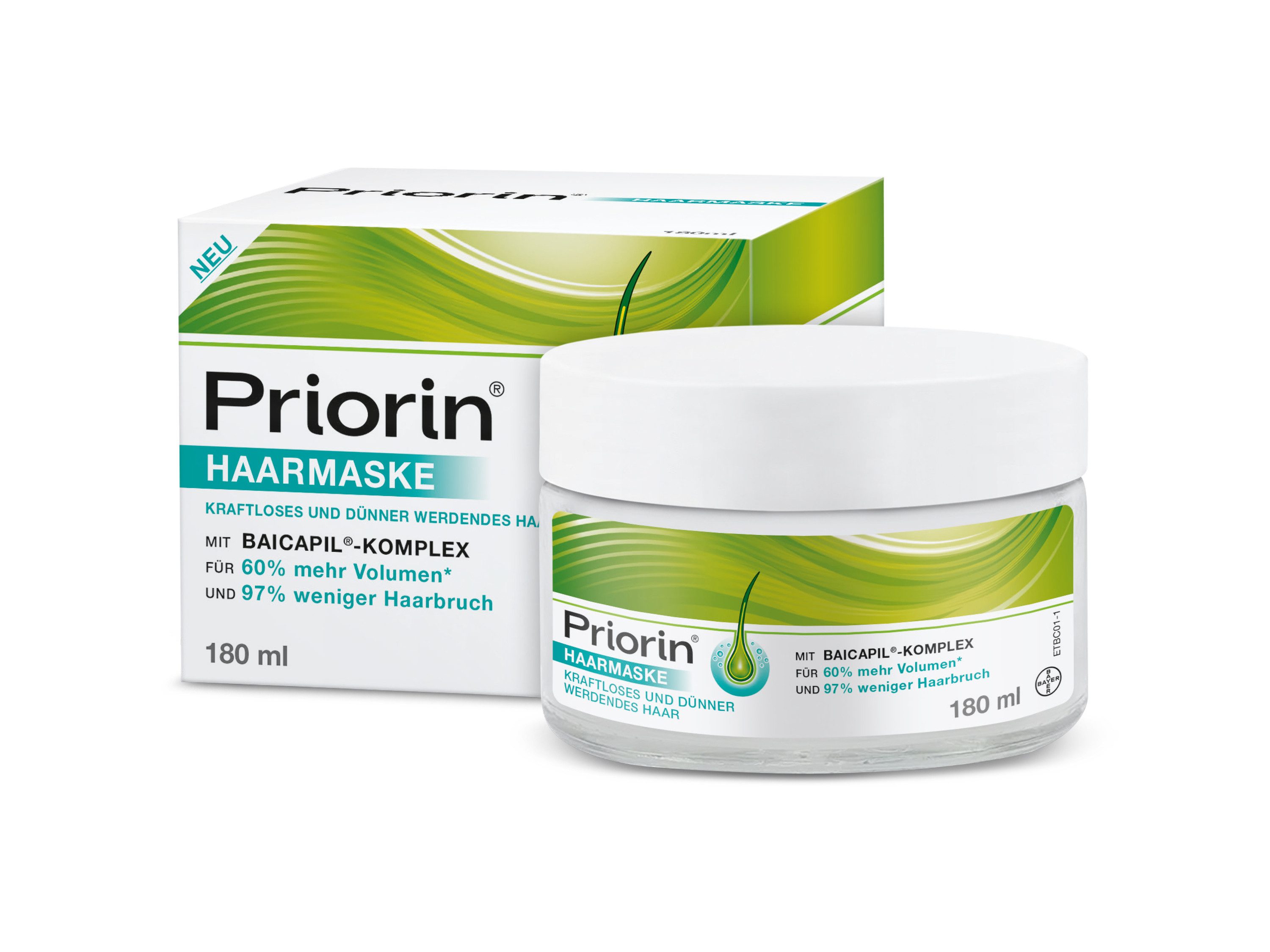 Priorin® Haarkur Haarmaske, Priorin® Haarmaske pflegt und stärkt kraftloses, dünner werdendes Haar