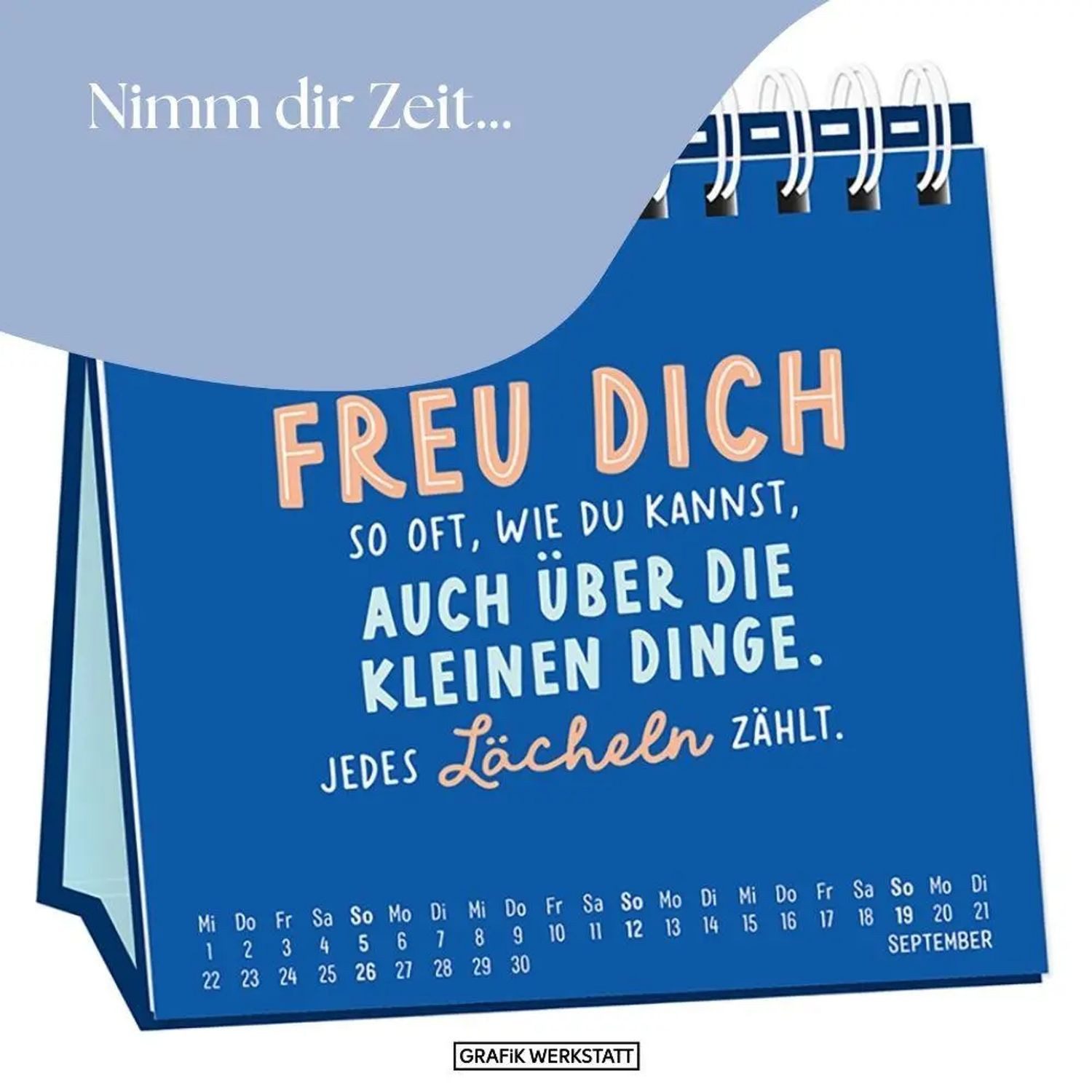 Grafik Werkstatt Tischkalender Tischkalender 2027 Nimm dir Zeit – Bild 5 von 5