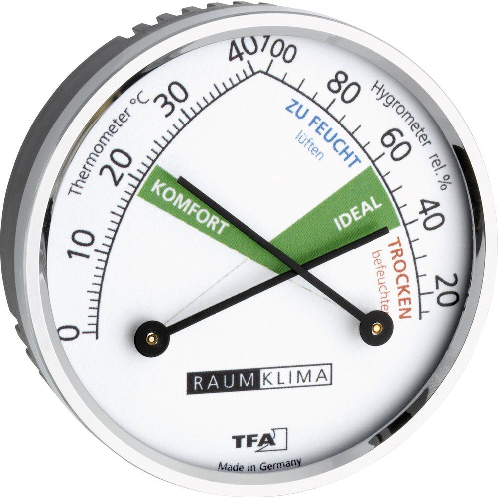 TFA Dostmann Hygrometer TFA Dostmann 45.2024 Thermo-/Hygrometer Silber 45.2024