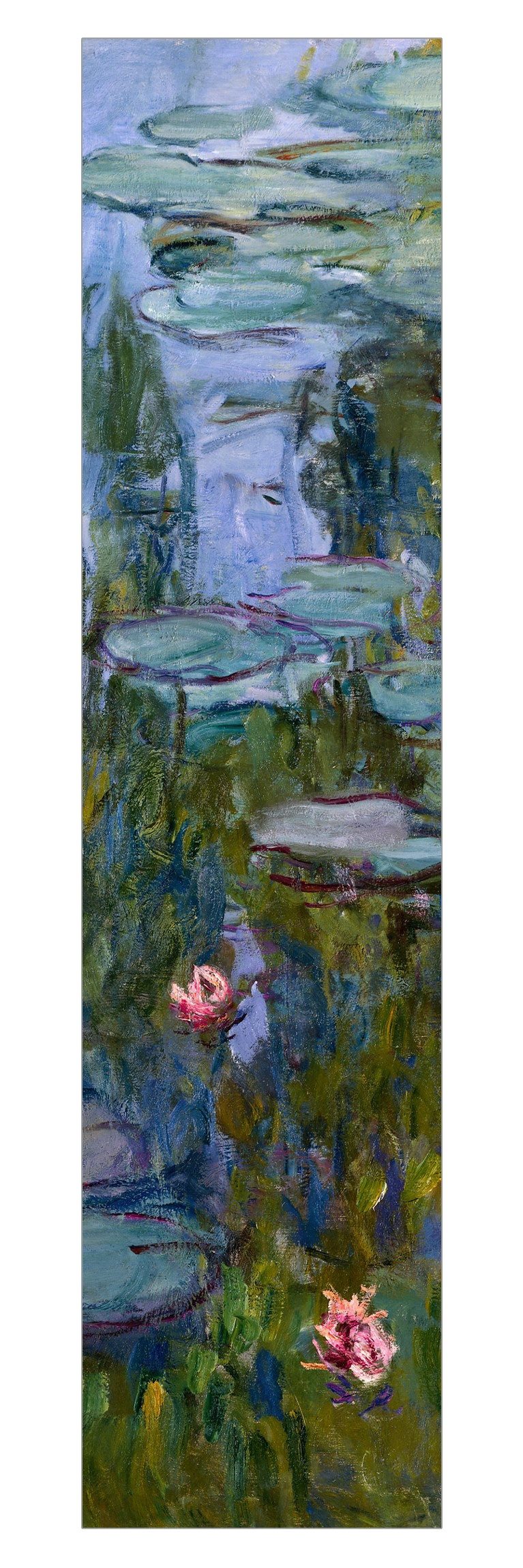 Bilderdepot24 Schiebegardine Flächenvorhang blickdicht Monet Seerosen (Nympheas) (1 St), halbtransparent, Wohnzimmer große Flächengardine lichtdurchlässig für Klemm-System