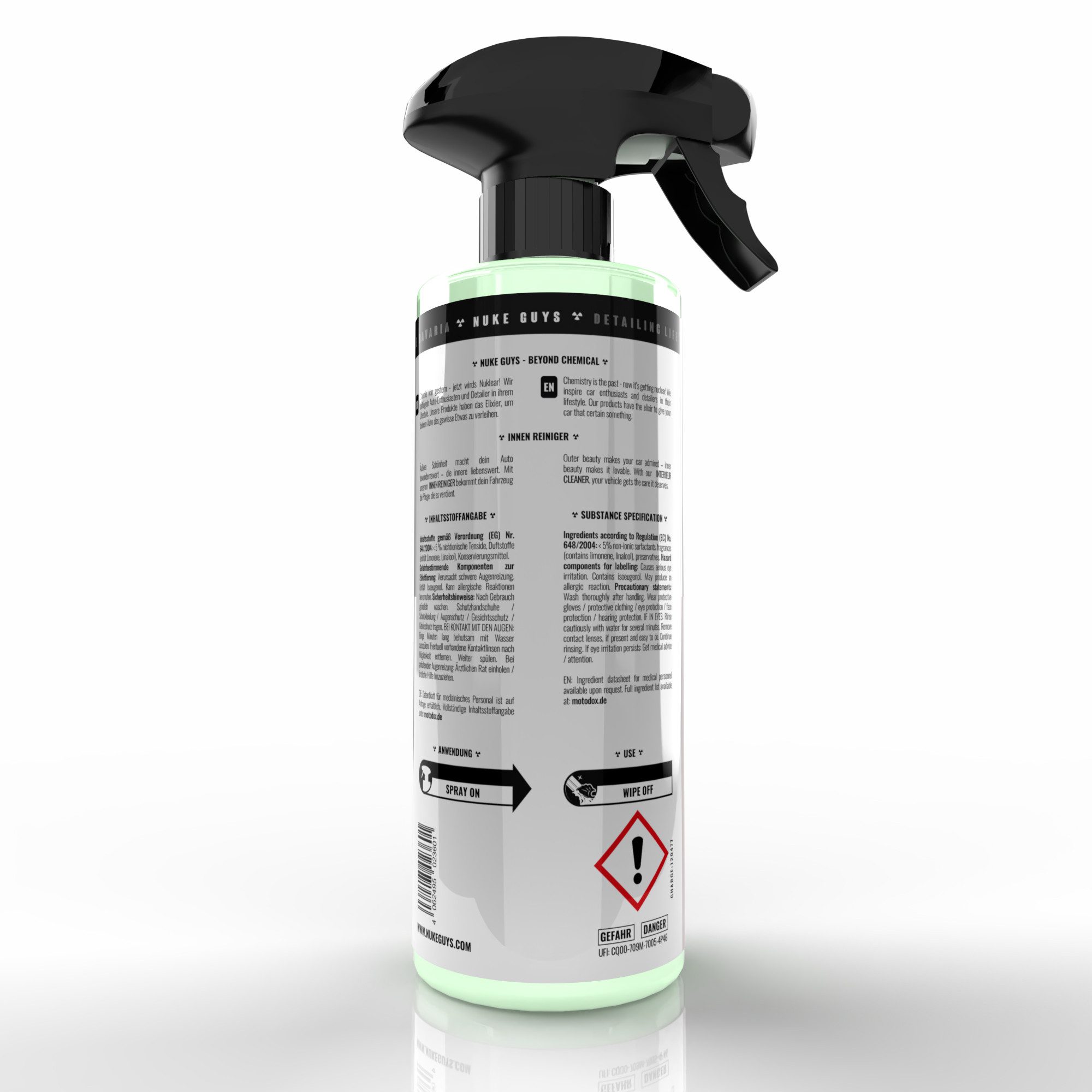 Nuke Guys Innenreiniger 500ml Auto Innenraumreiniger Auto-Reinigungsmittel (Cockpitreiniger, Polsterreiniger, Kunststoffreiniger, Frisch)