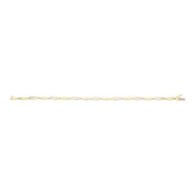 JuwelmaLux Armband JuwelmaLux Armband 333/000 (8 Karat) Gold und Weißgold JL30-03-2785 19 (kein Set, 1-tlg., kein Set)