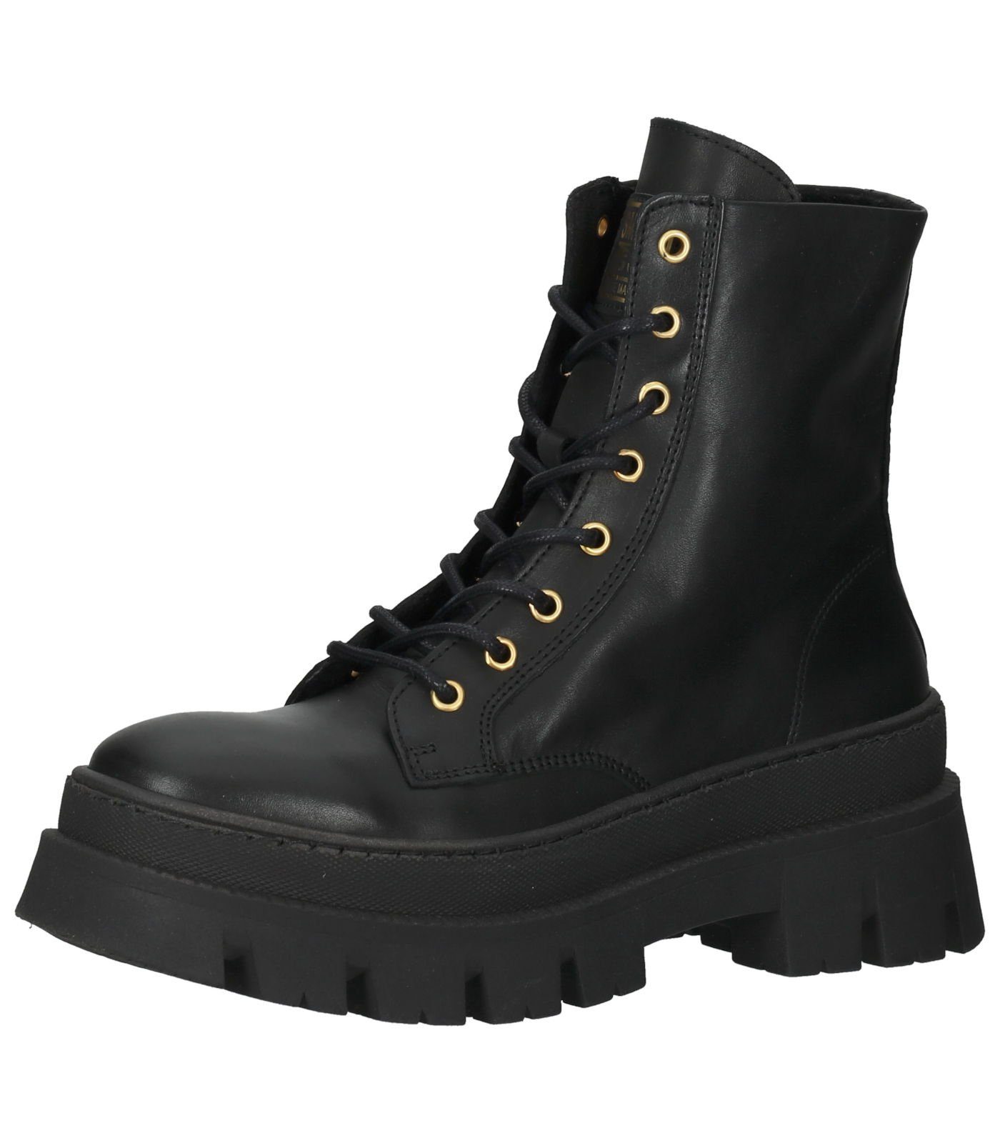 Schwarz Leder Schnürstiefelette STEVE MADDEN Stiefelette