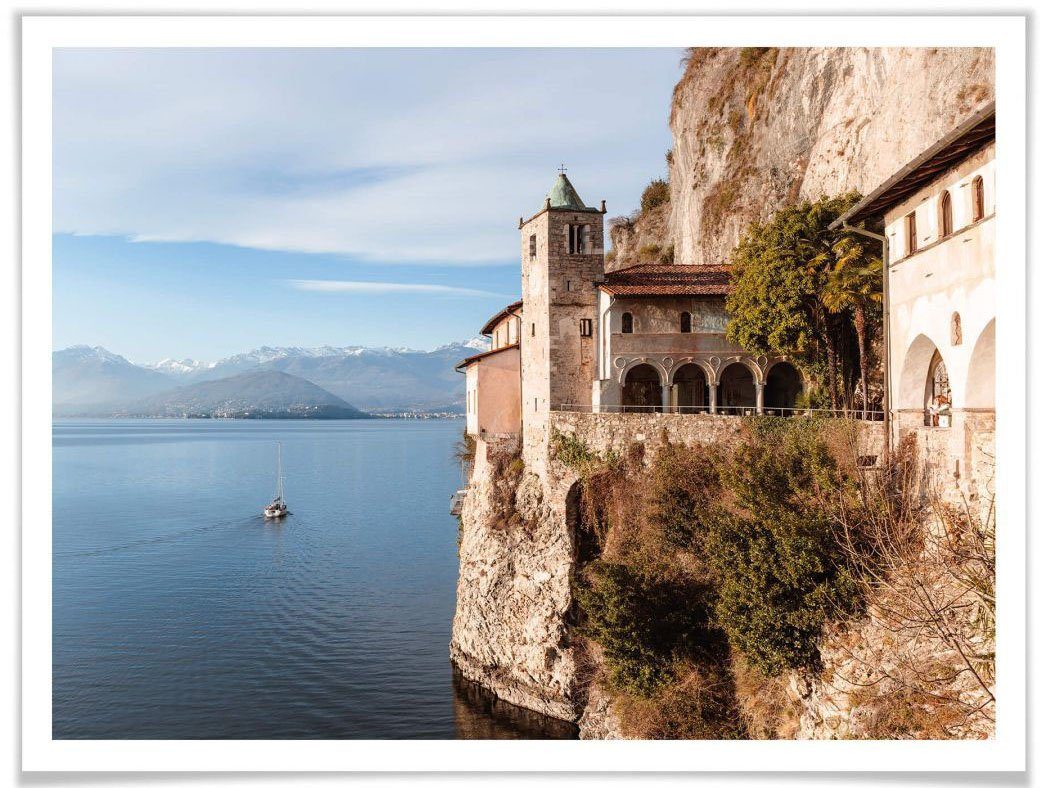 Wall-Art Poster Lago Maggiore, Landschaften (1 St), Poster, Wandbild, Bild, Wandposter
