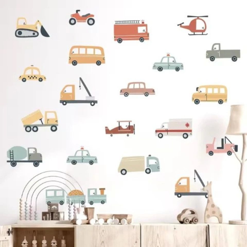 Montegoni Wandsticker 1Pc Cartoon Auto Bau günstig online kaufen