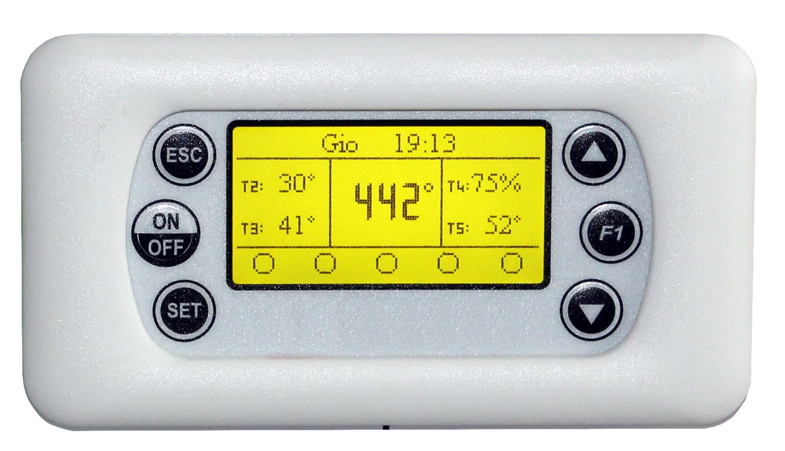 ganz24 Thermodetektor Environ Universal Temperatursteuerung mit 5 Eingängen und 5 Relais, Vielseitig einstellbar