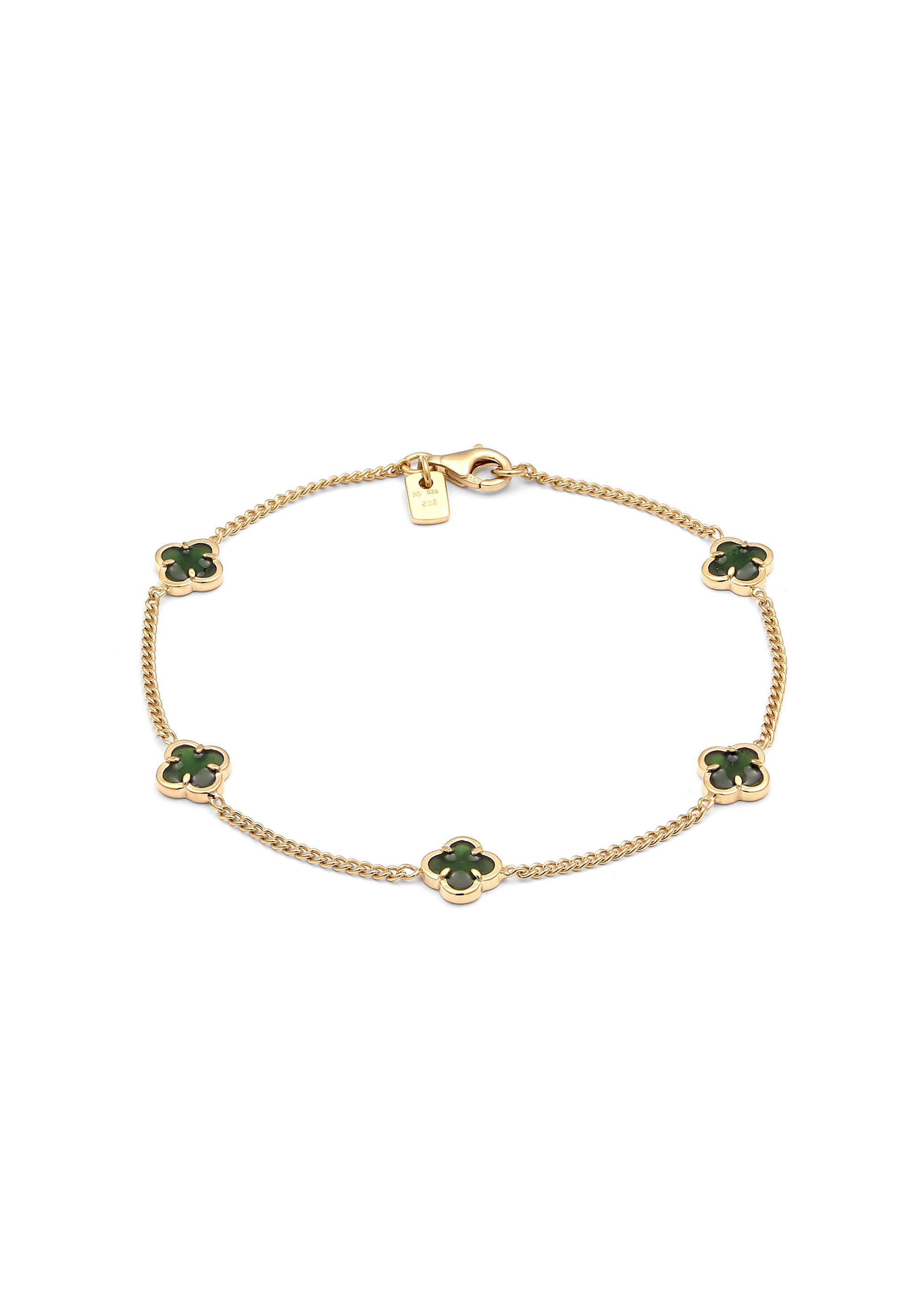 Kuzzoi Silberarmband Kleeblatt Emaille 925 Sterling günstig online kaufen