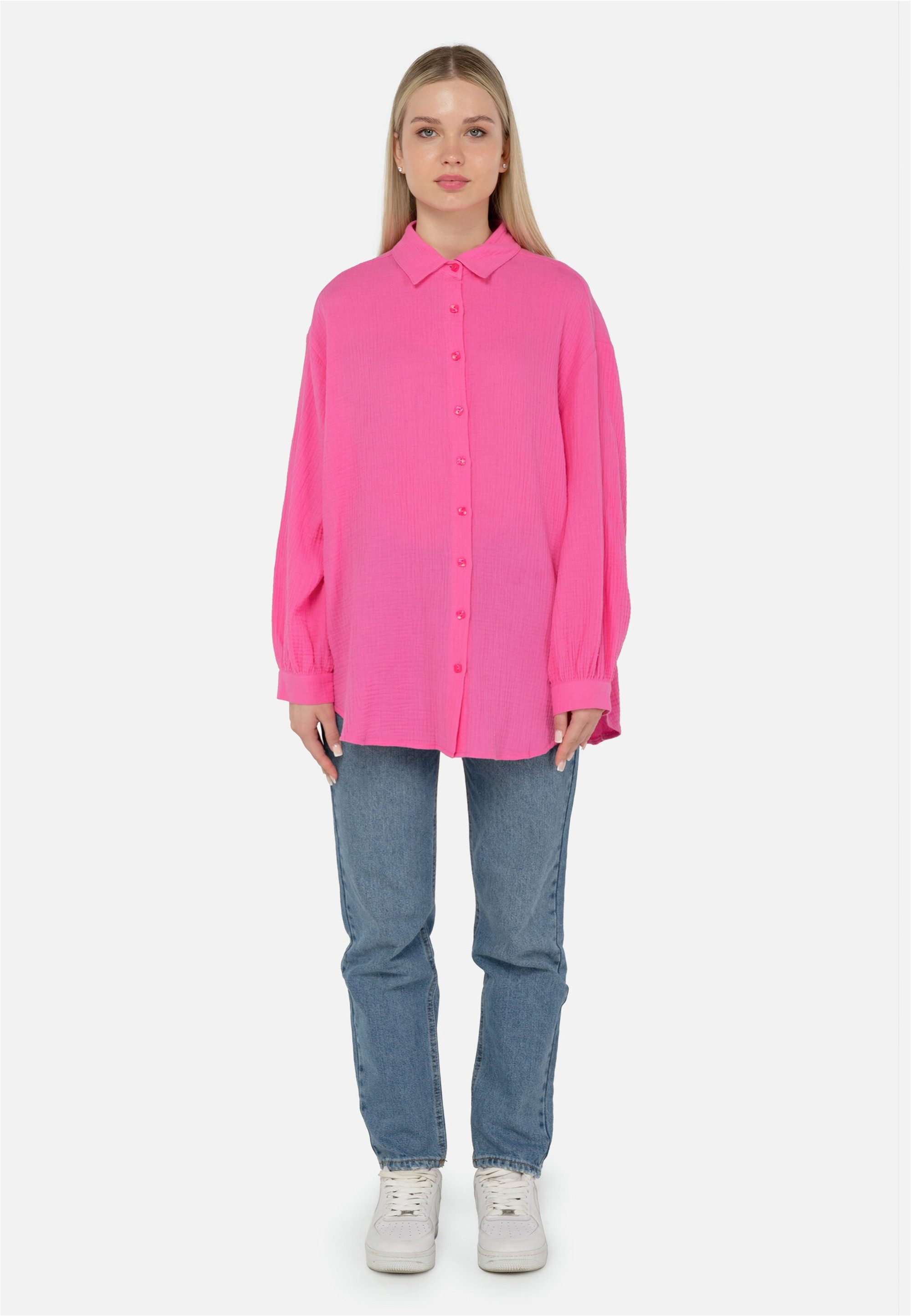 freshlions Langarmhemd Honari (1-tlg) im klassischen Design günstig online kaufen