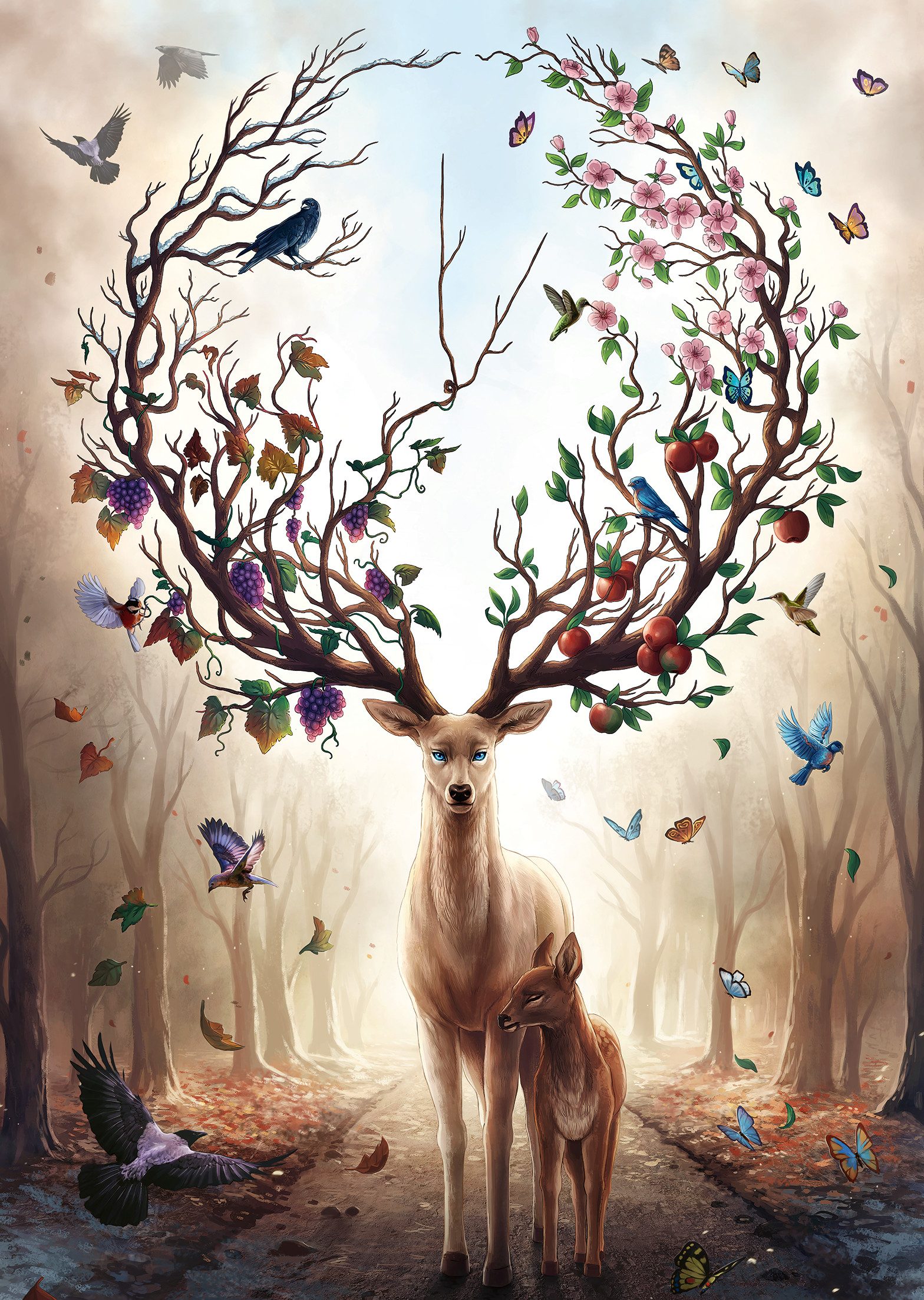 Ravensburger Puzzle Magischer Hirsch, 1000 Puzzleteile, günstig online kaufen