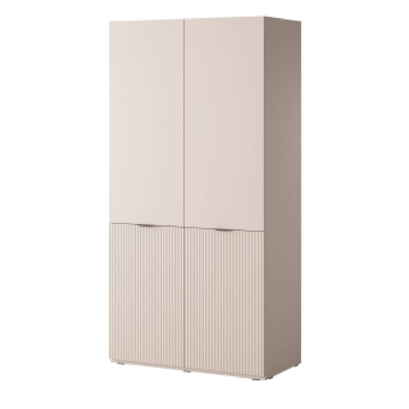 yourhouse24 Kleiderschrank Kleiderschrank Garderobe SANDBOX NOVA 100 cm Sandbeige