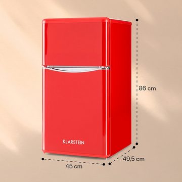 Klarstein Kühl-/Gefrierkombination CO2-Monroe-R 10029332A, 86 cm hoch, 45 cm breit
