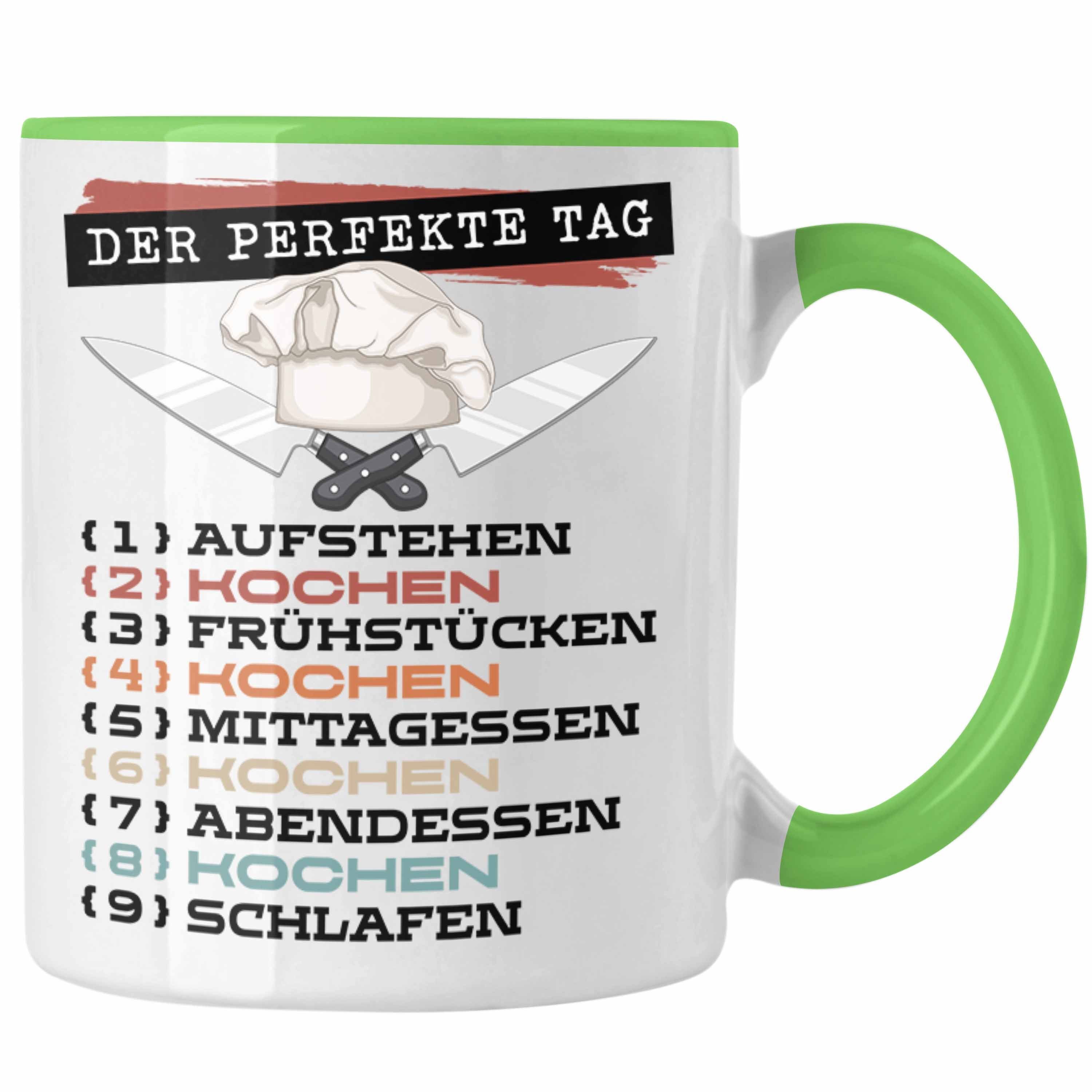 Trendation Tasse Grün Sterne - Geschenk Trendation Becher G Tasse Perfekte Koch Tag Koch Der