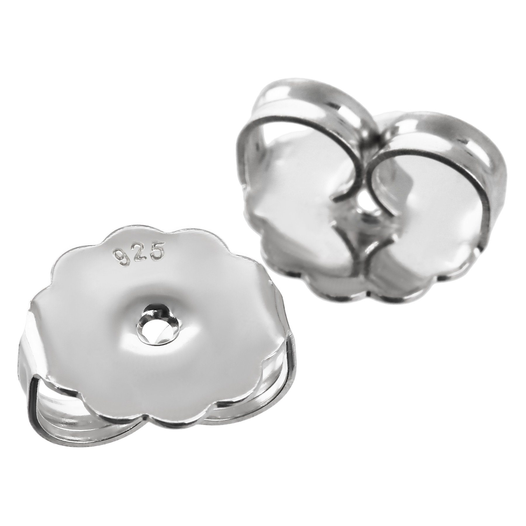 NKlaus Ohrstecker-Verschluss 1 Paar 925er Sterlingsilber 10mm Gegenstecker Butt (1 Paar)