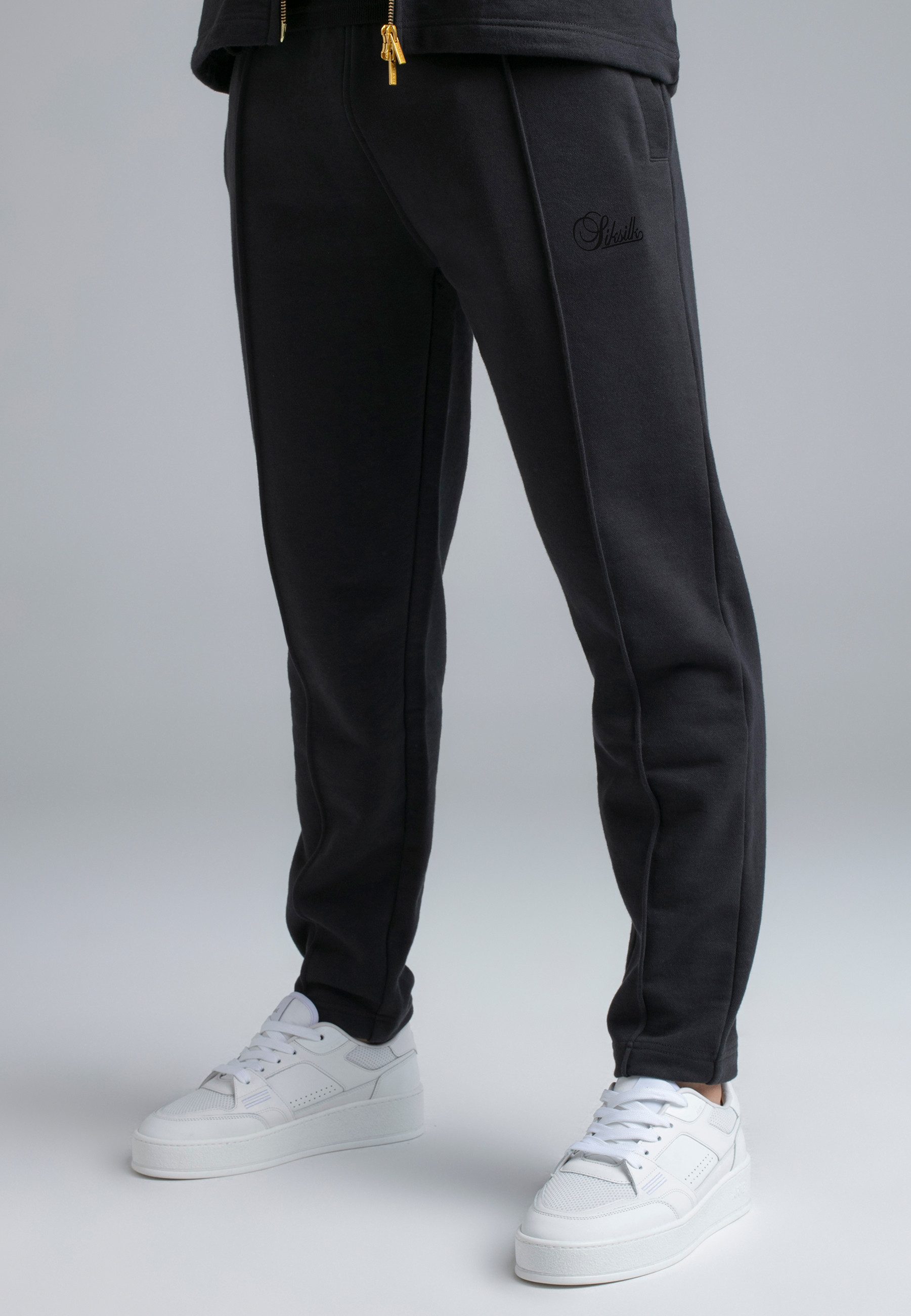 Siksilk Jogger Pants SikSilk Herren Schwarz Smart Joggers